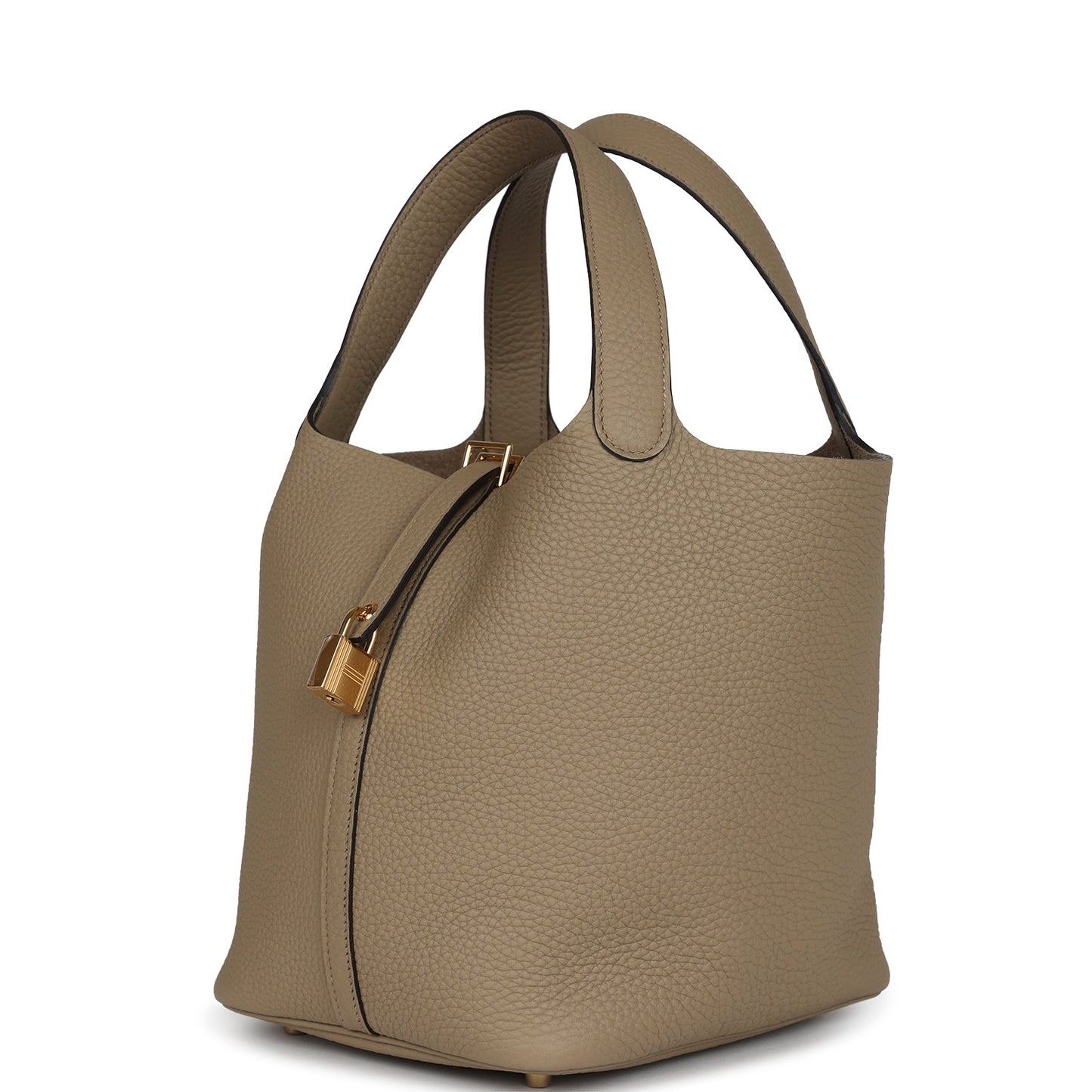 Hermes Picotin Lock 22 Beige Marfa Clemence Gold Hardware