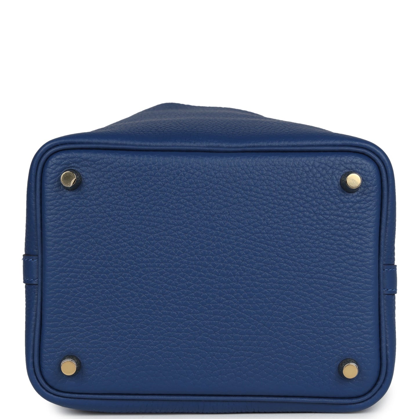 Hermes Picotin Lock 18 Bleu Tie Clemence Permabrass Hardware