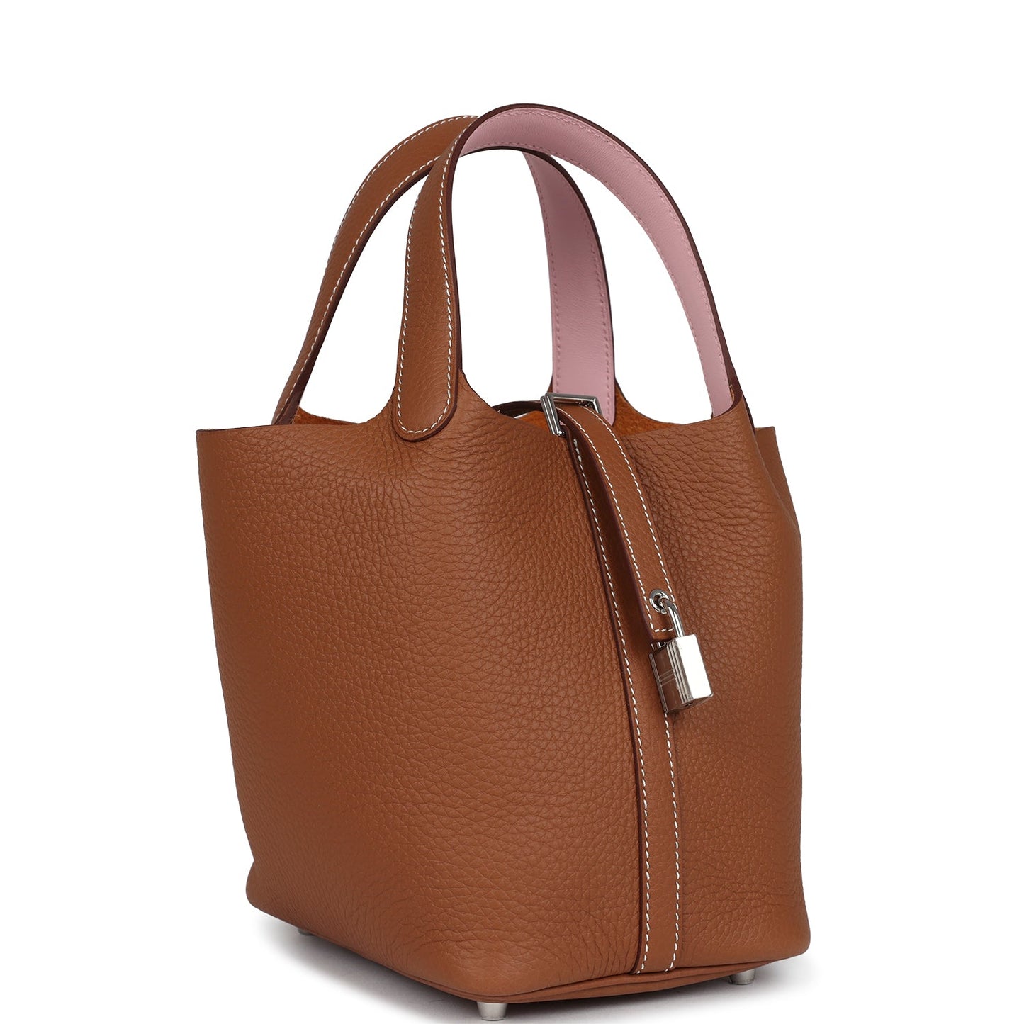 Hermes Picotin Lock 18 Eclat Gold and Rose Sakura Clemence Palladium Hardware