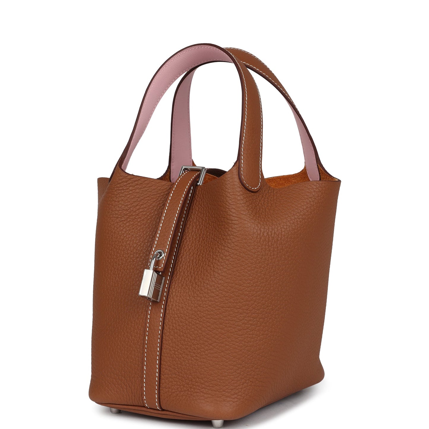 Hermes Picotin Lock 18 Eclat Gold and Rose Sakura Clemence Palladium Hardware