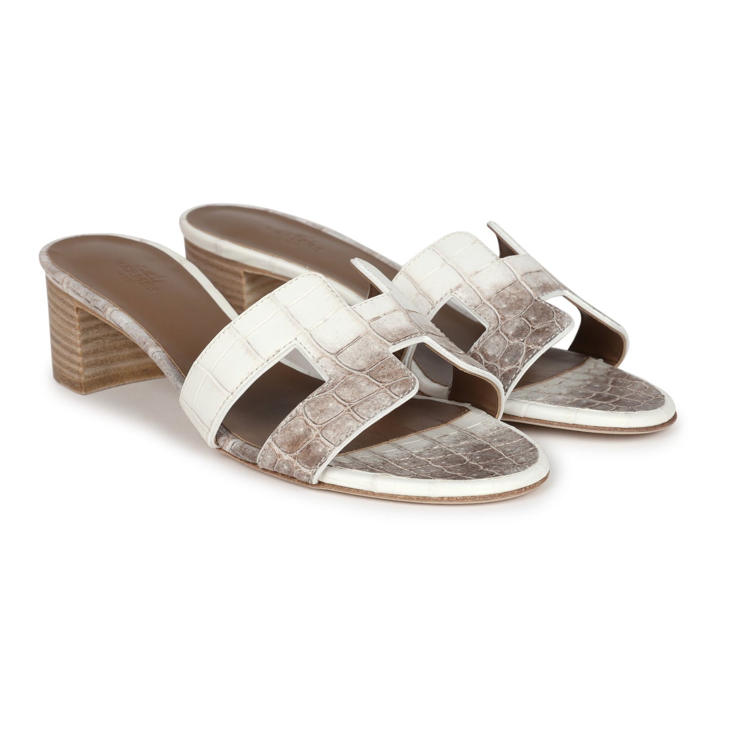 Hermes Oasis Sandal Himalaya Matte Niloticus Crocodile 37 EU
