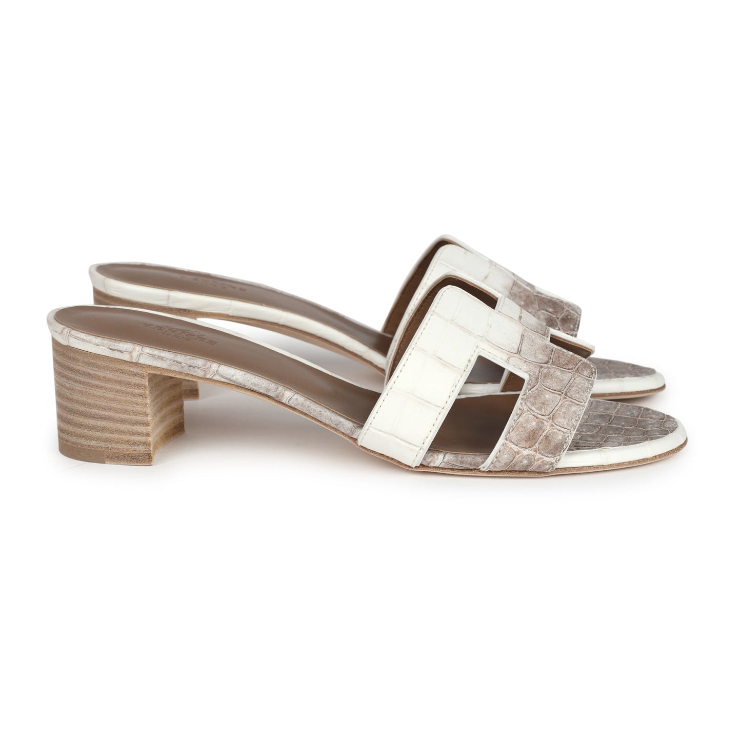 Hermes Oasis Sandal Himalaya Matte Niloticus Crocodile 37 EU