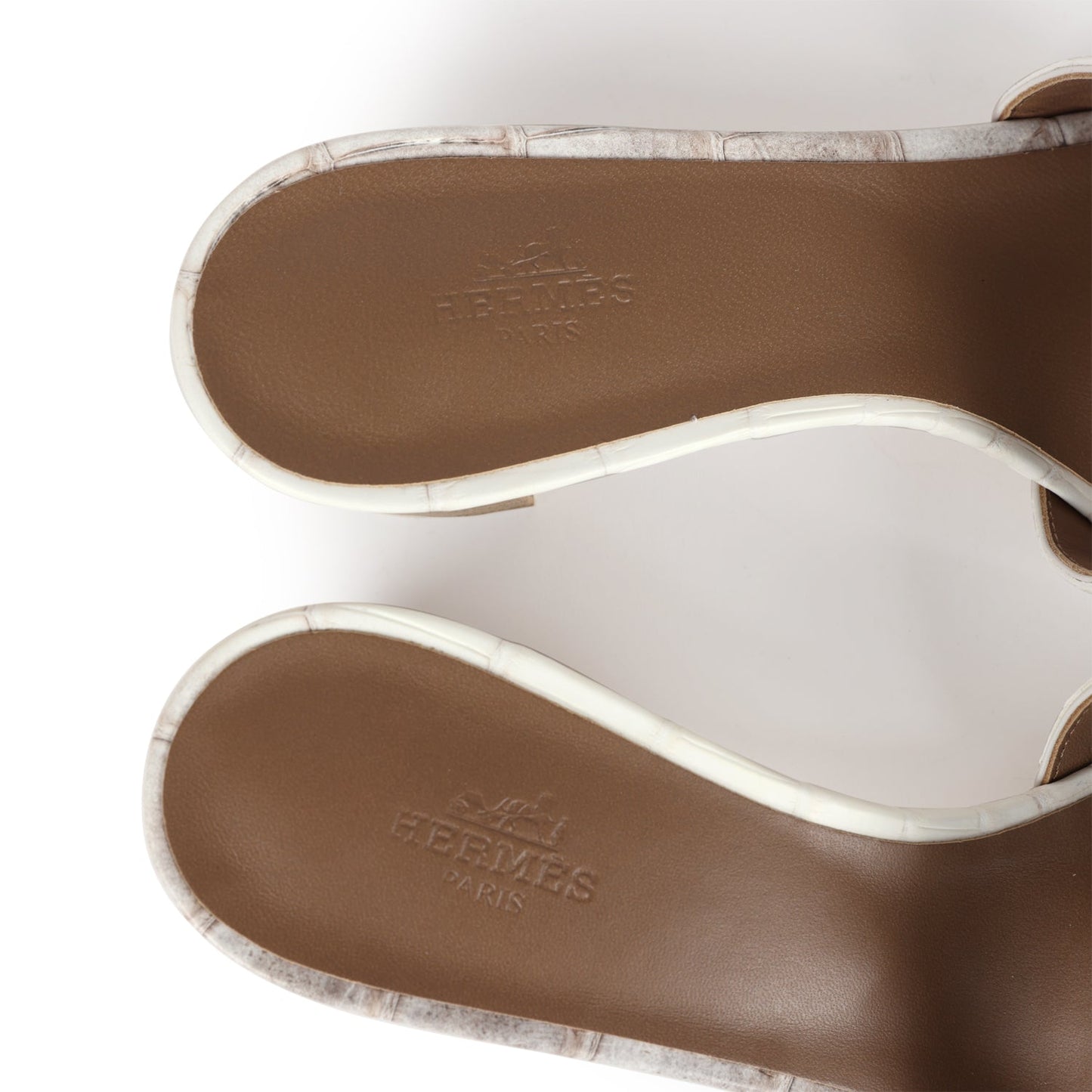 Hermes Oasis Sandal Himalaya Matte Niloticus Crocodile 37 EU