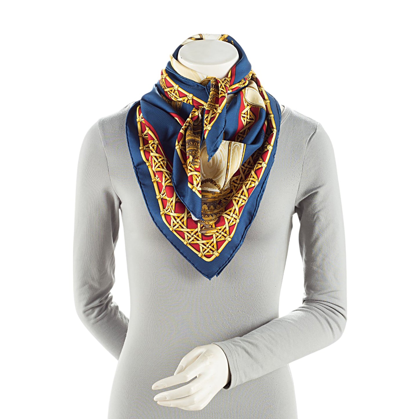 Hermes Silk Feux De Route 90cm Scarf