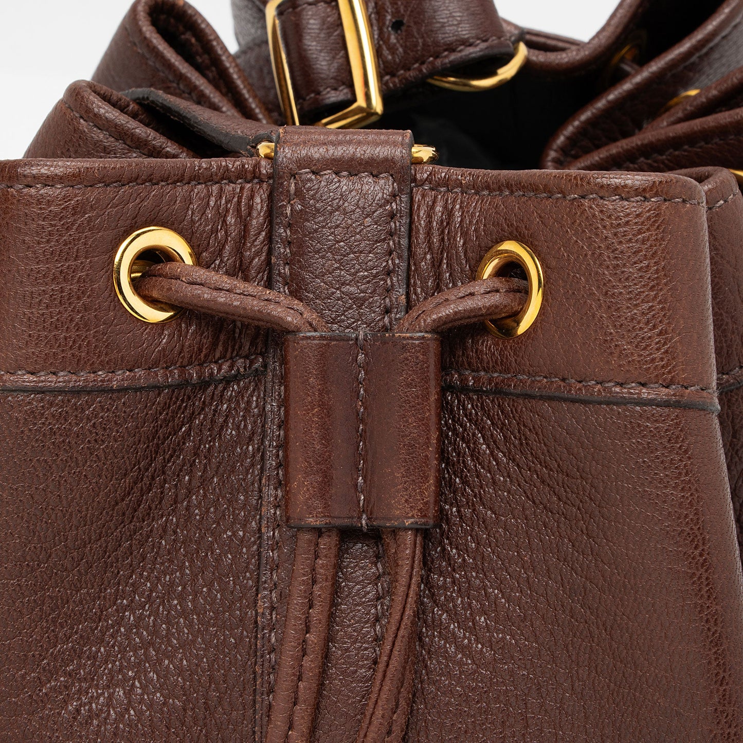 Hermes Vintage Evergrain Market 28 Drawstring Bag