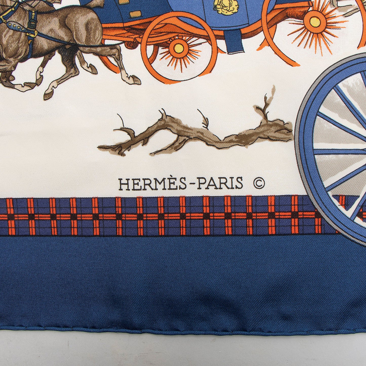 Hermes Vintage Silk The Bull & Mouth Regent's Circus Piccadilly 90cm Scarf
