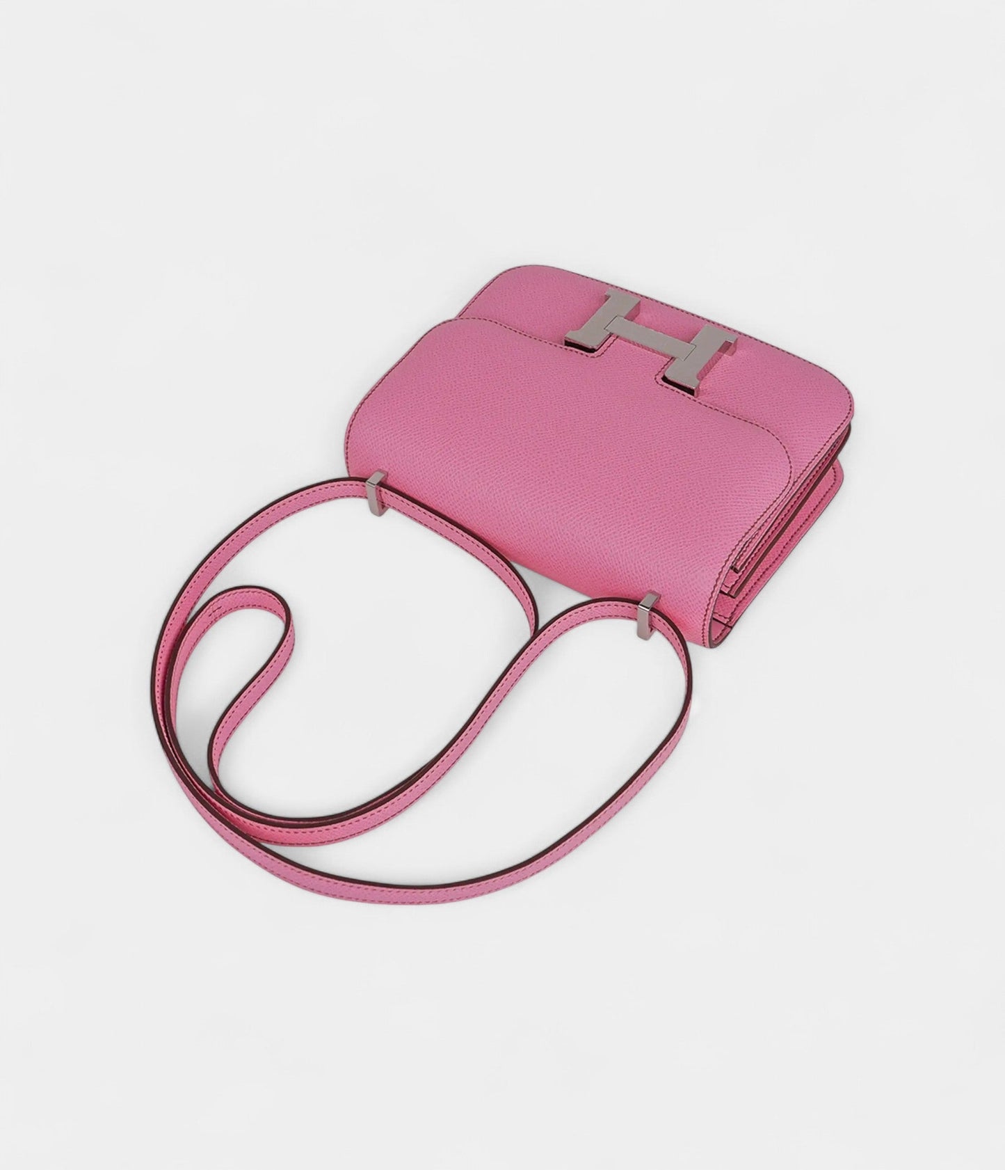 Hermes Constance 18 Mini Bag 5P Pink Epsom Palladium Hardware