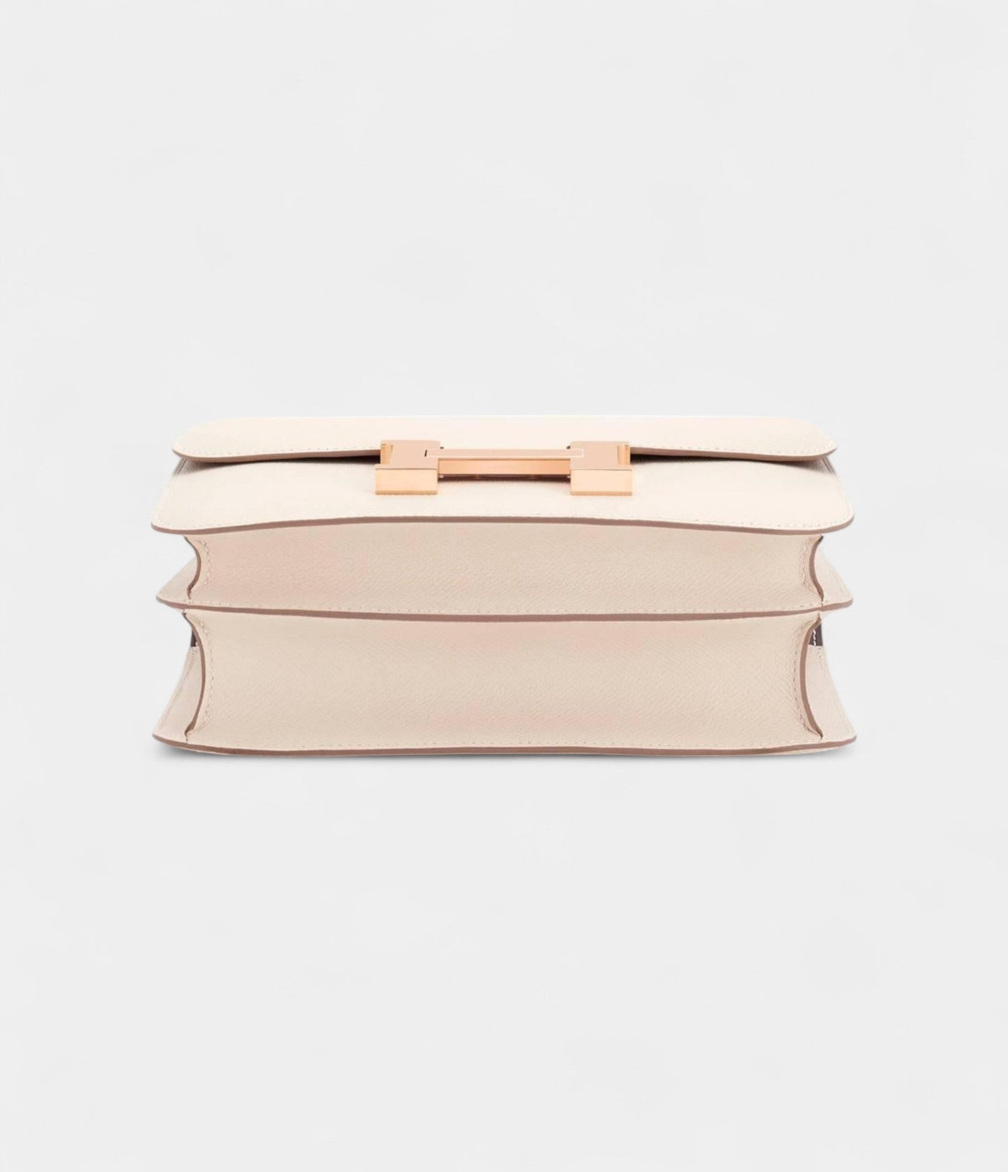 Hermes Constance 24 Craie Etain HSS Horseshoe Rose Gold Shoulder Bag