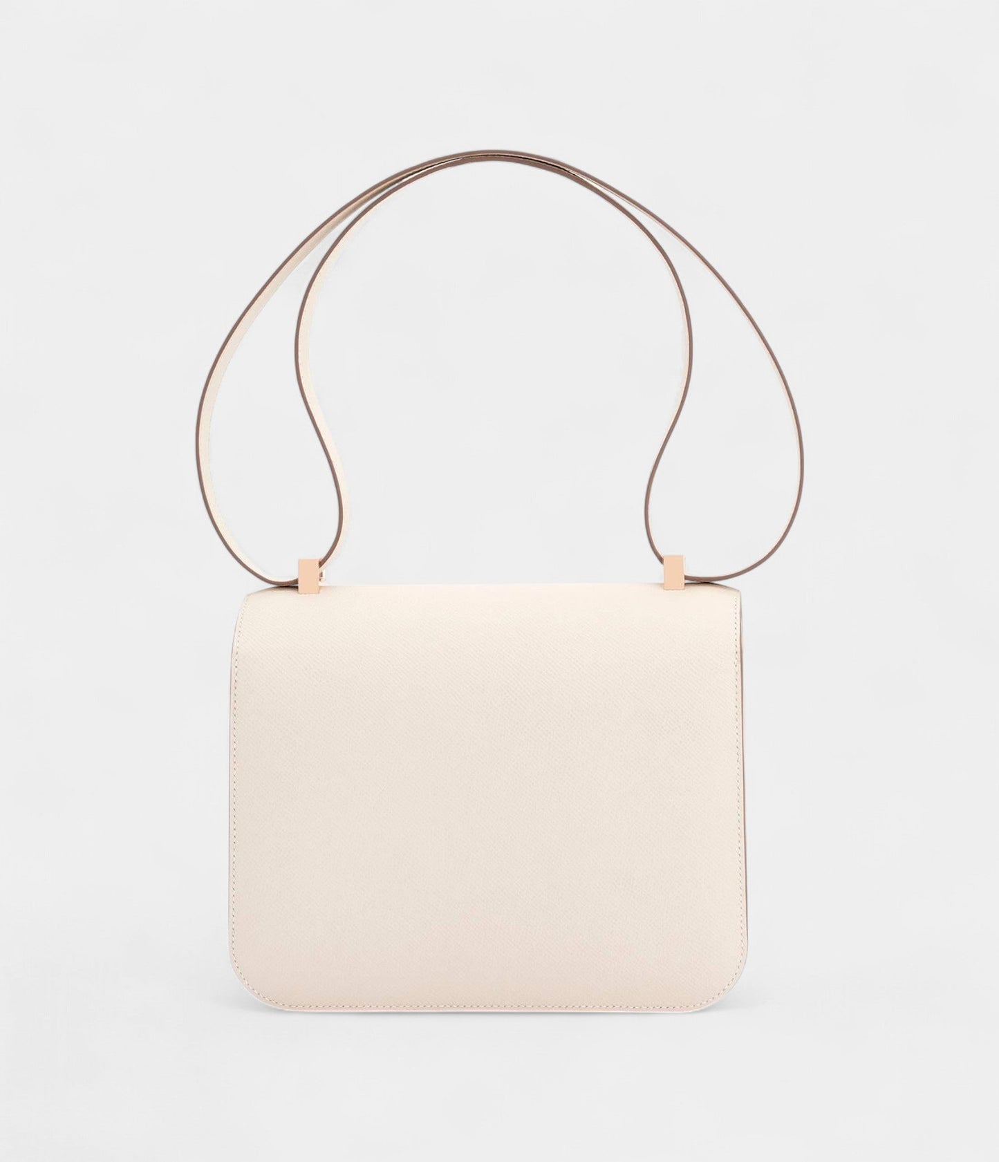 Hermes Constance 24 Craie Etain HSS Horseshoe Rose Gold Shoulder Bag