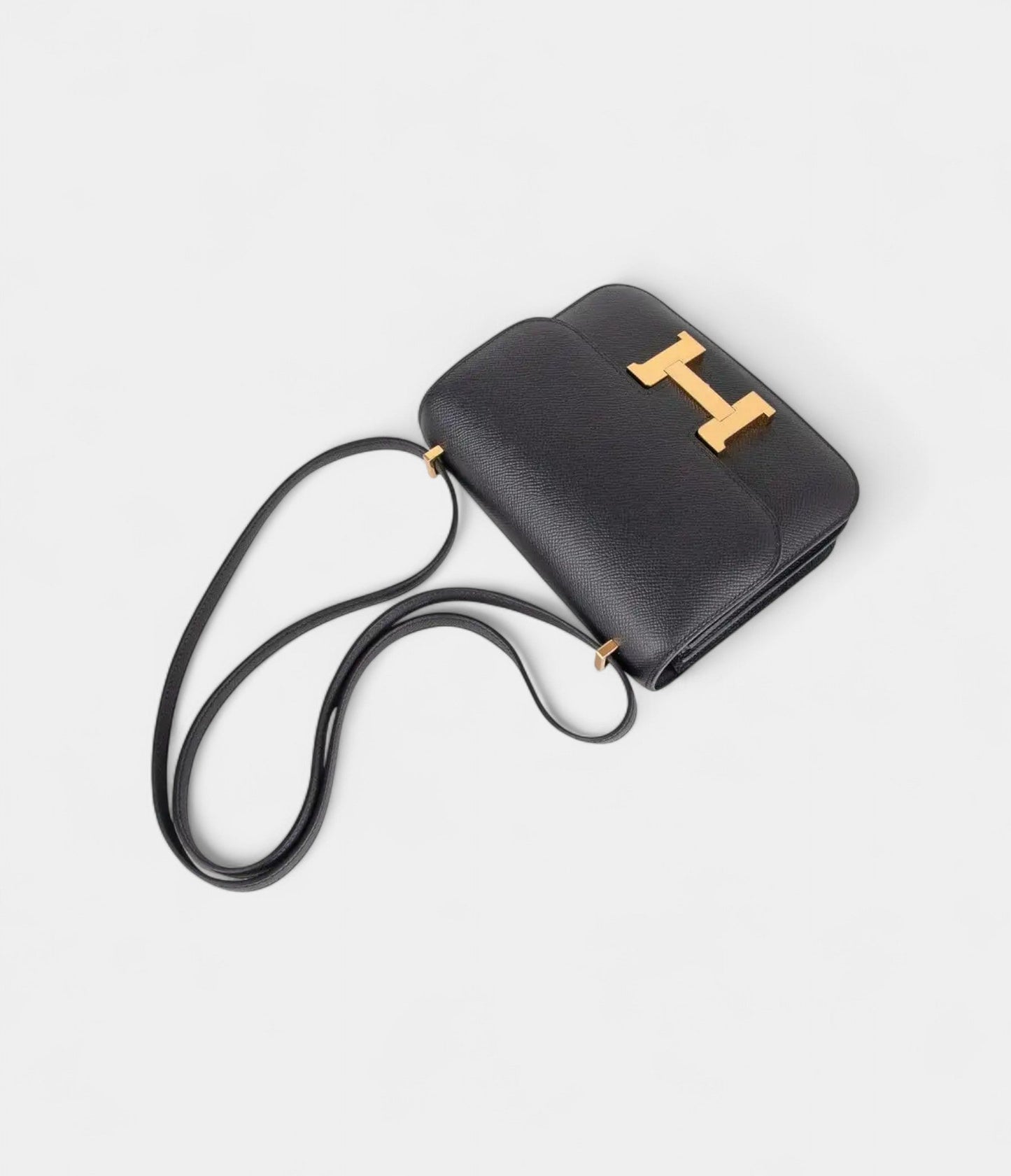 Hermes Constance Bag 18 Black Epsom Gold Hardware
