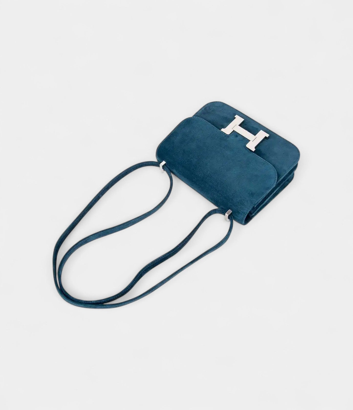 Hermes Constance Bag 18 Blue Ocean Doblis Palladium Limited Edition