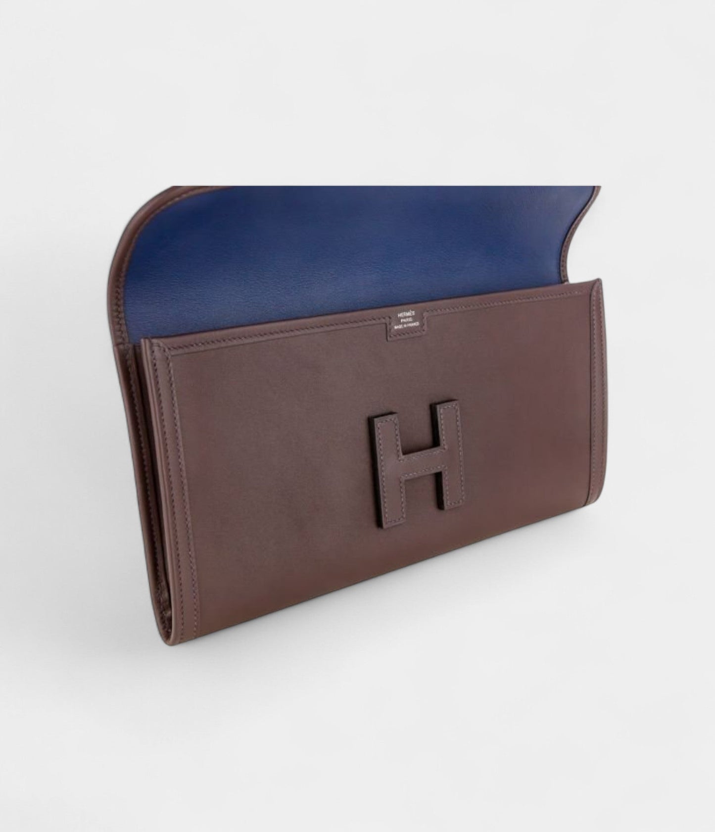 Hermes Jige Elan 29cm Clutch Brown Bag