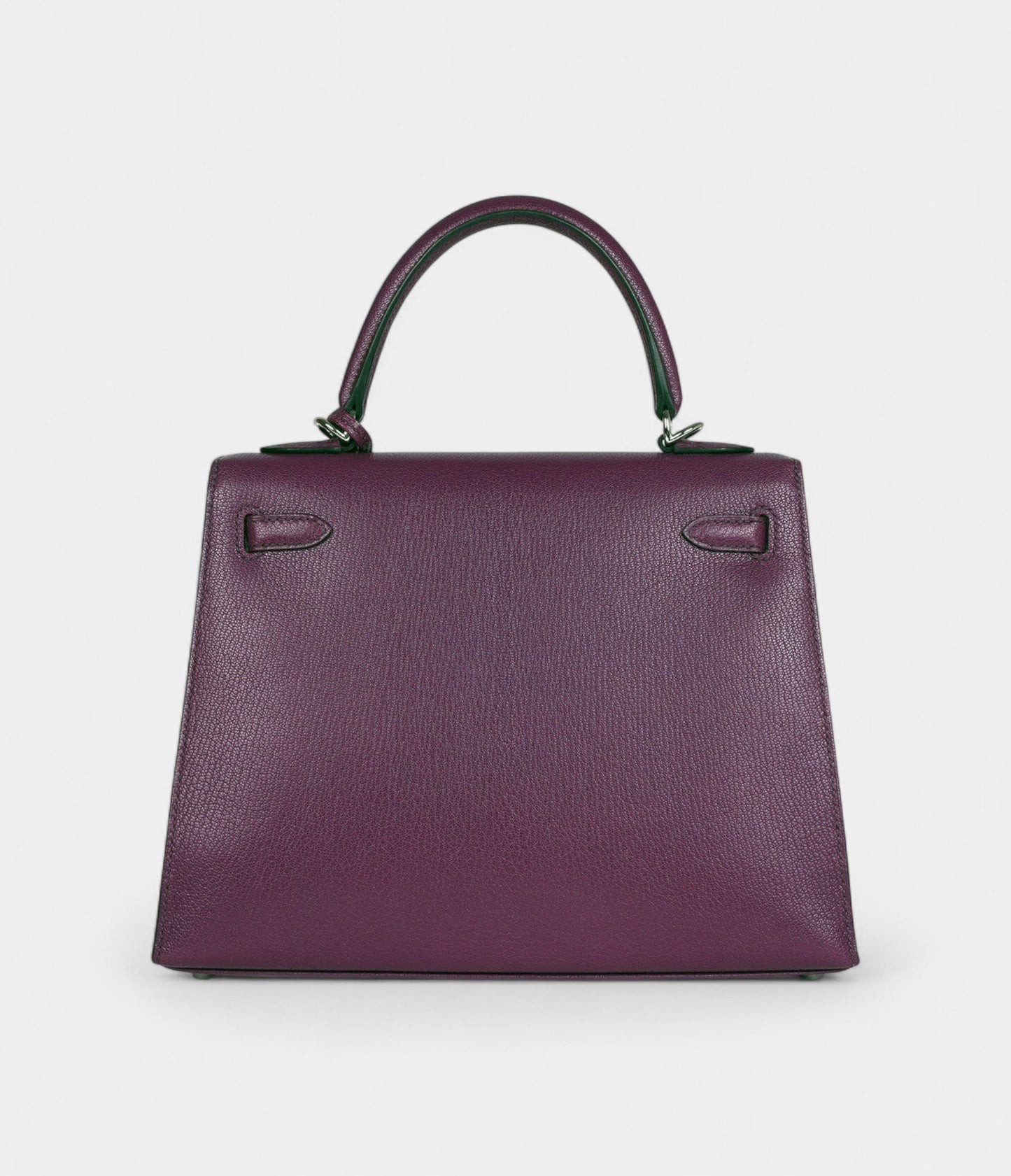 Hermes Kelly 25 Anemone Chevre Mysore Palladium Hardware