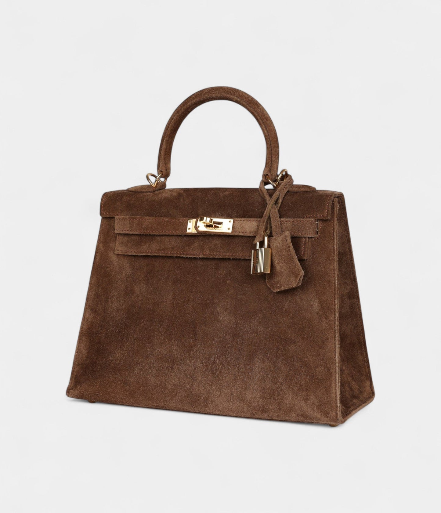 Hermes Kelly 25 Brown Doblis Gold Hardware