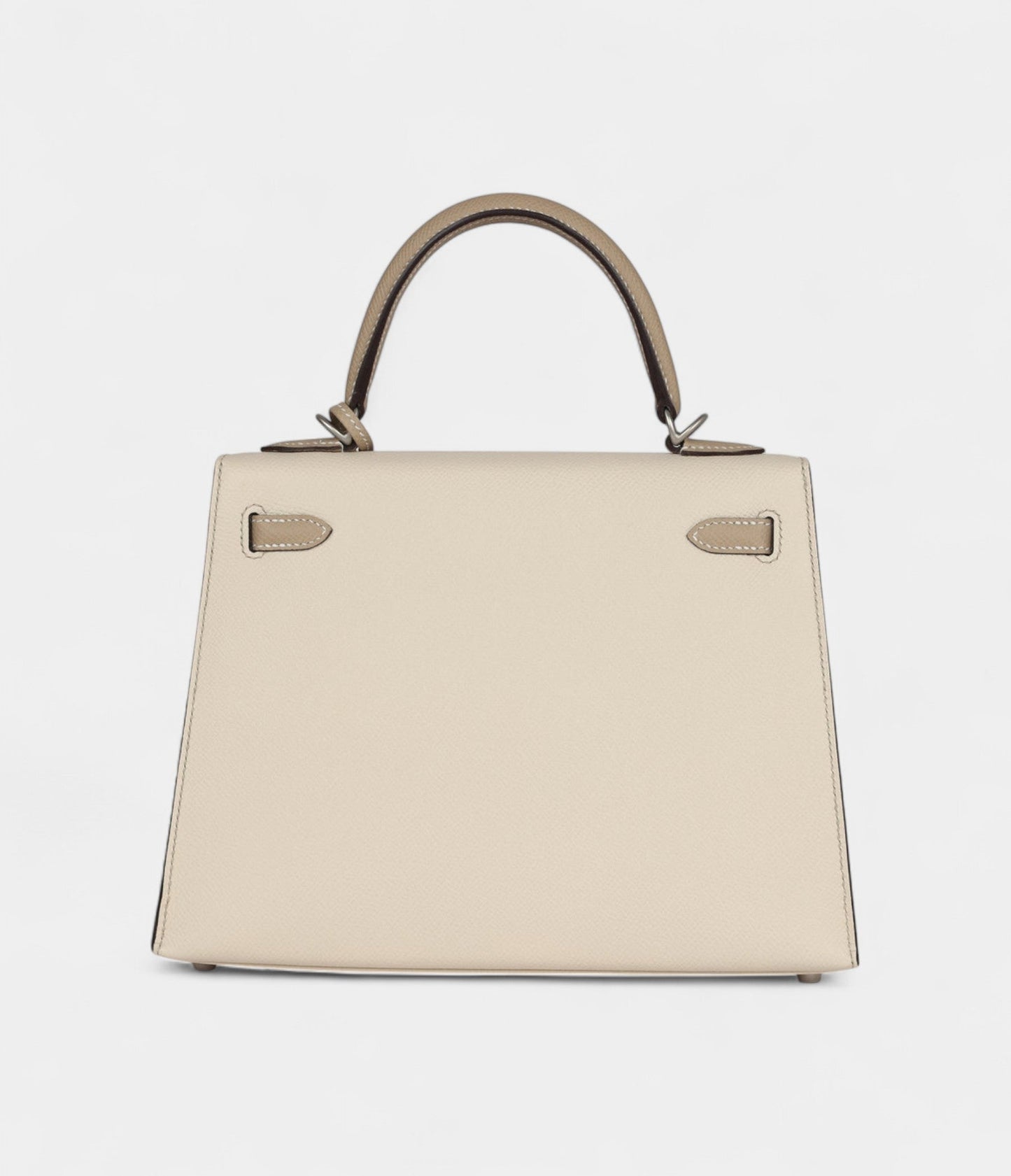 Hermes Kelly 25 Craie and Trench Epsom Brushed Palladium Hardware