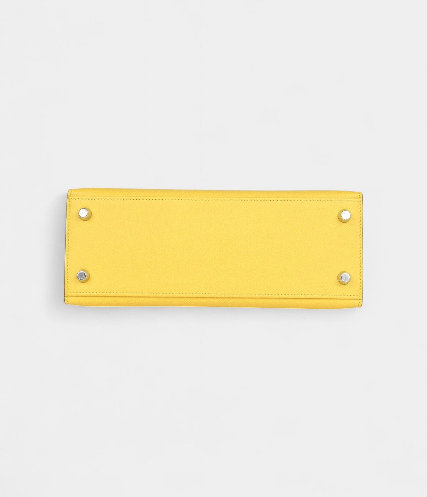 Hermes Kelly 25 Jaune De Naples Epsom Palladium Hardware