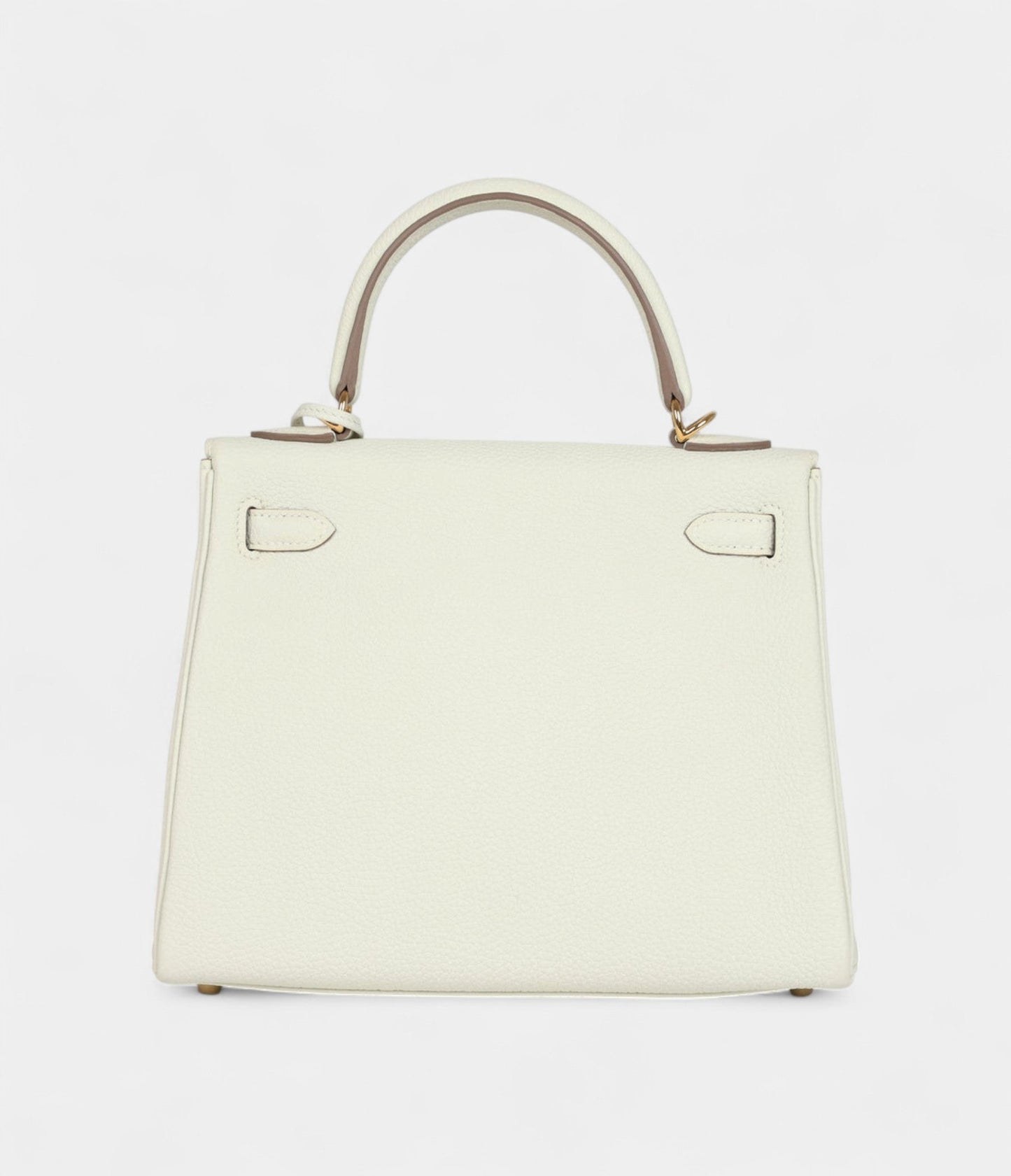 Hermes Kelly 25 Mushroom Togo Gold Hardware