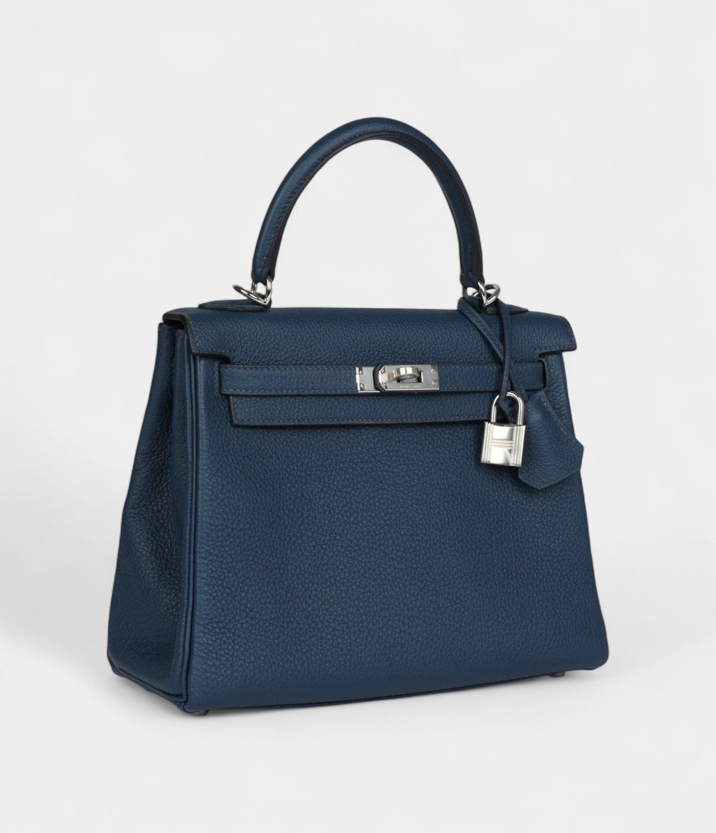 Hermes Kelly 25 Prussian Blue Togo Palladium Hardware