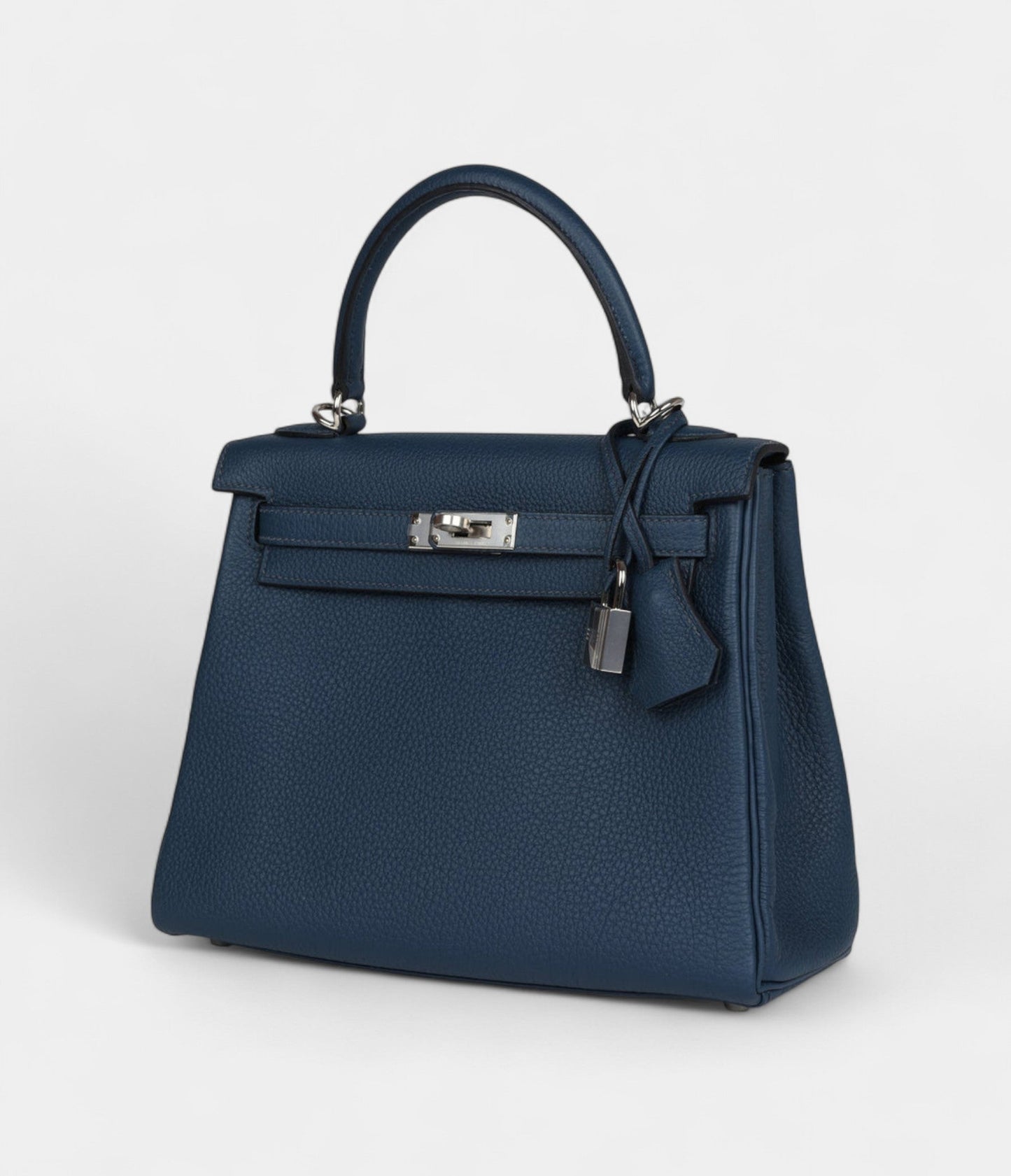 Hermes Kelly 25 Prussian Blue Togo Palladium Hardware