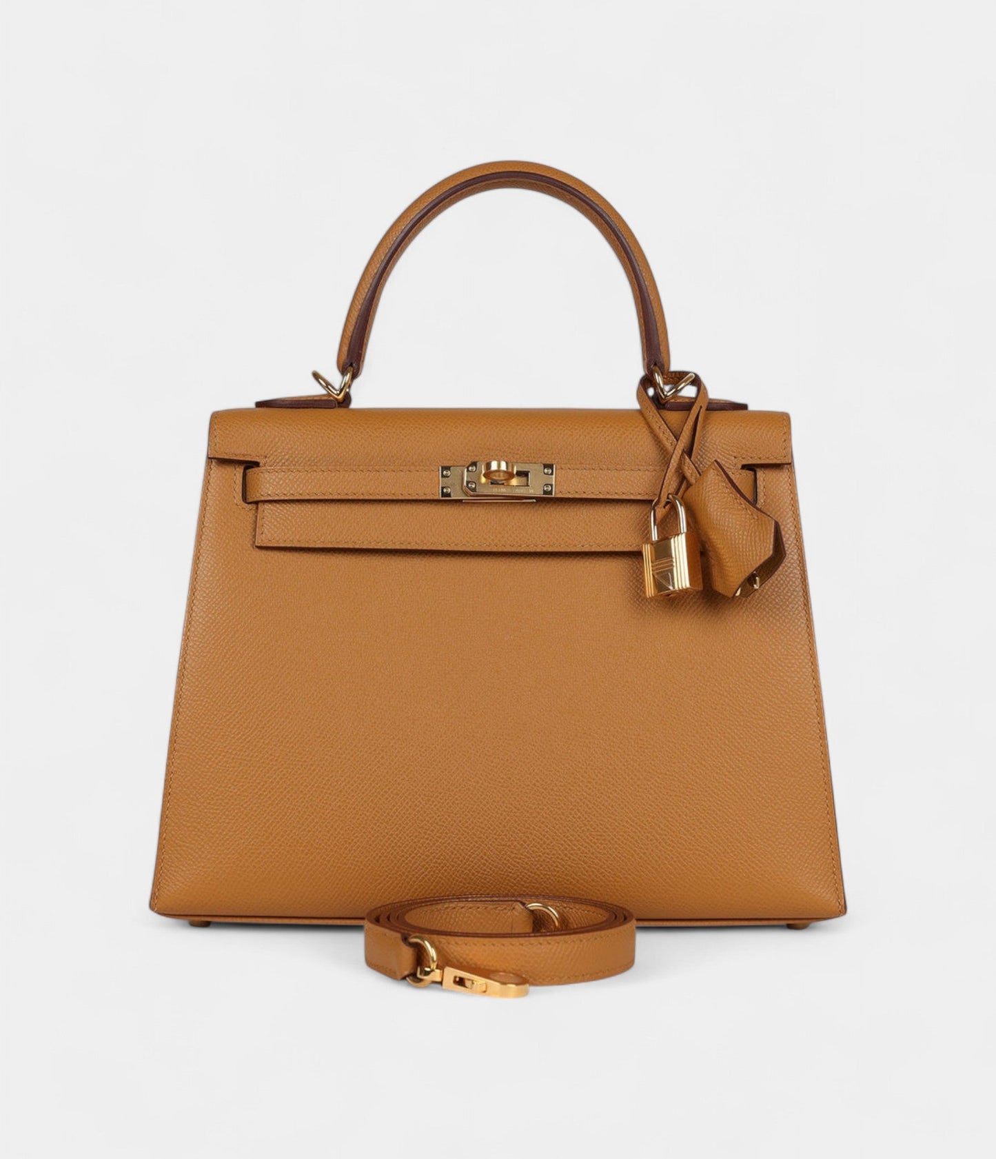 Hermes Kelly 25 Sesame Epsom Gold Hardware