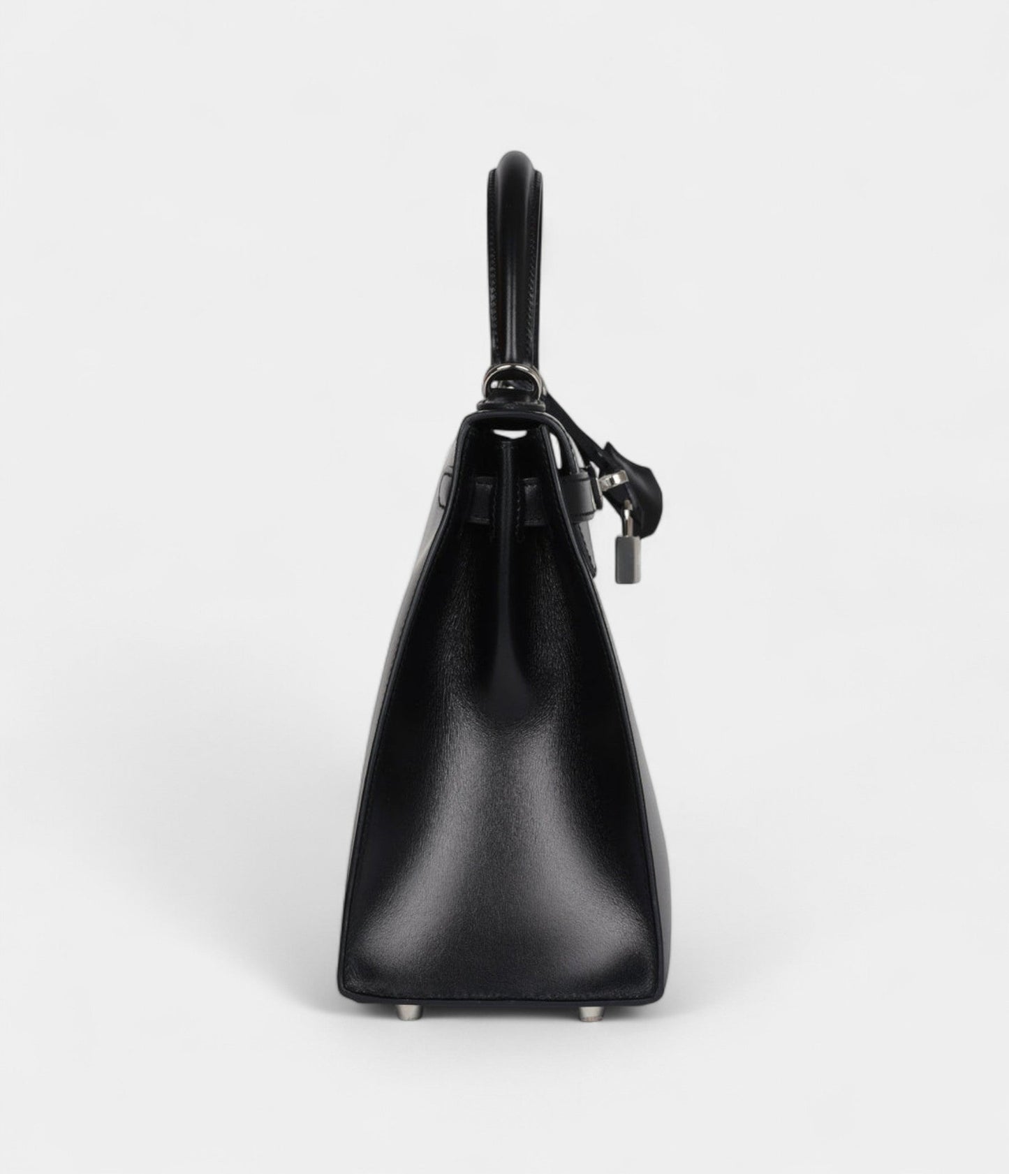 Hermes Kelly 28 Black Box Palladium Hardware