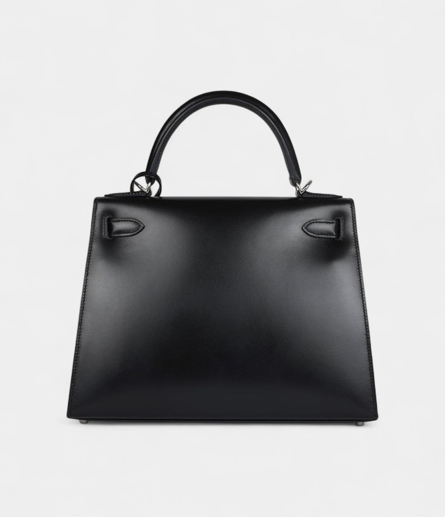 Hermes Kelly 28 Black Box Palladium Hardware