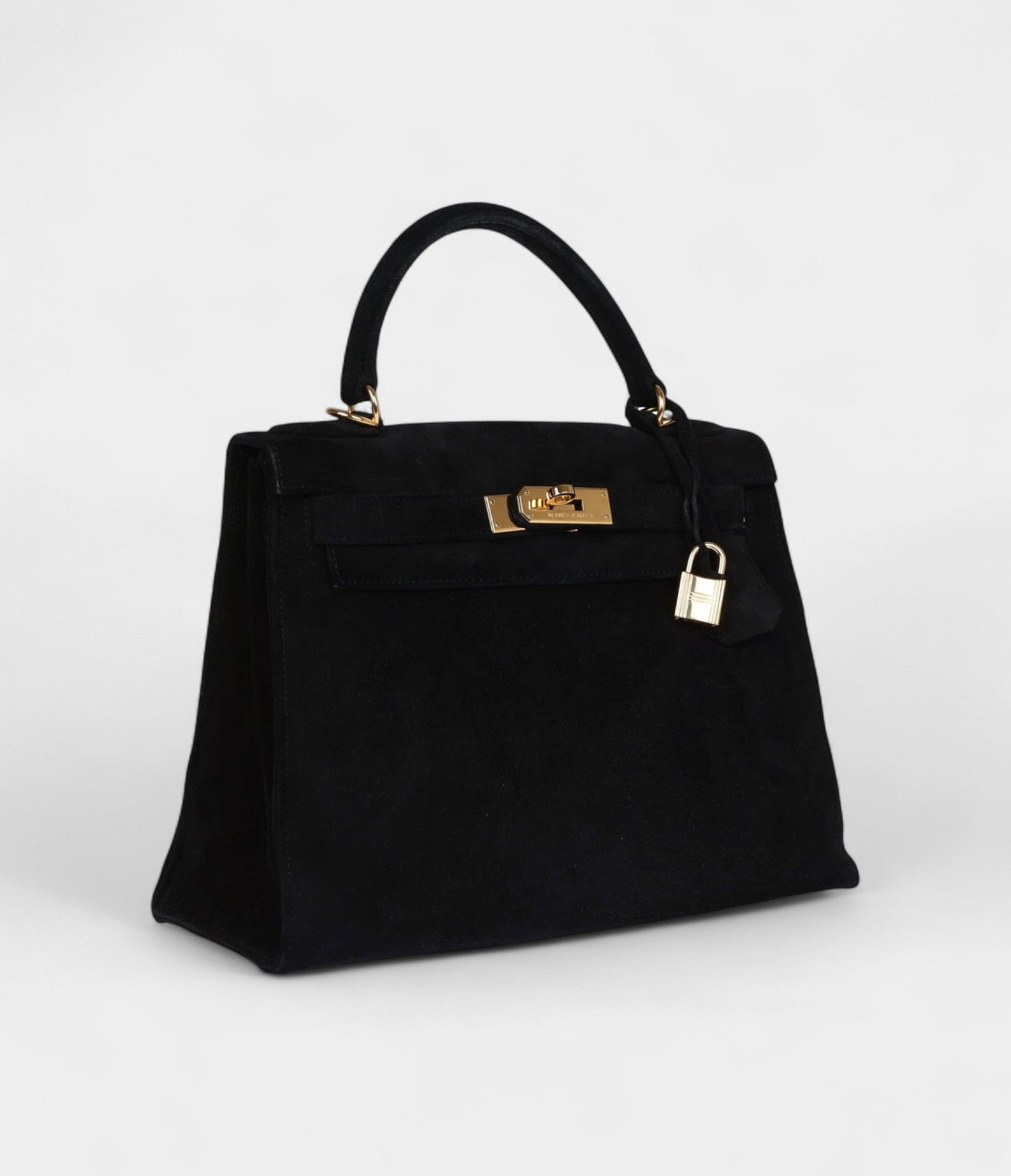 Hermes Kelly 28 Black Doblis Gold Hardware