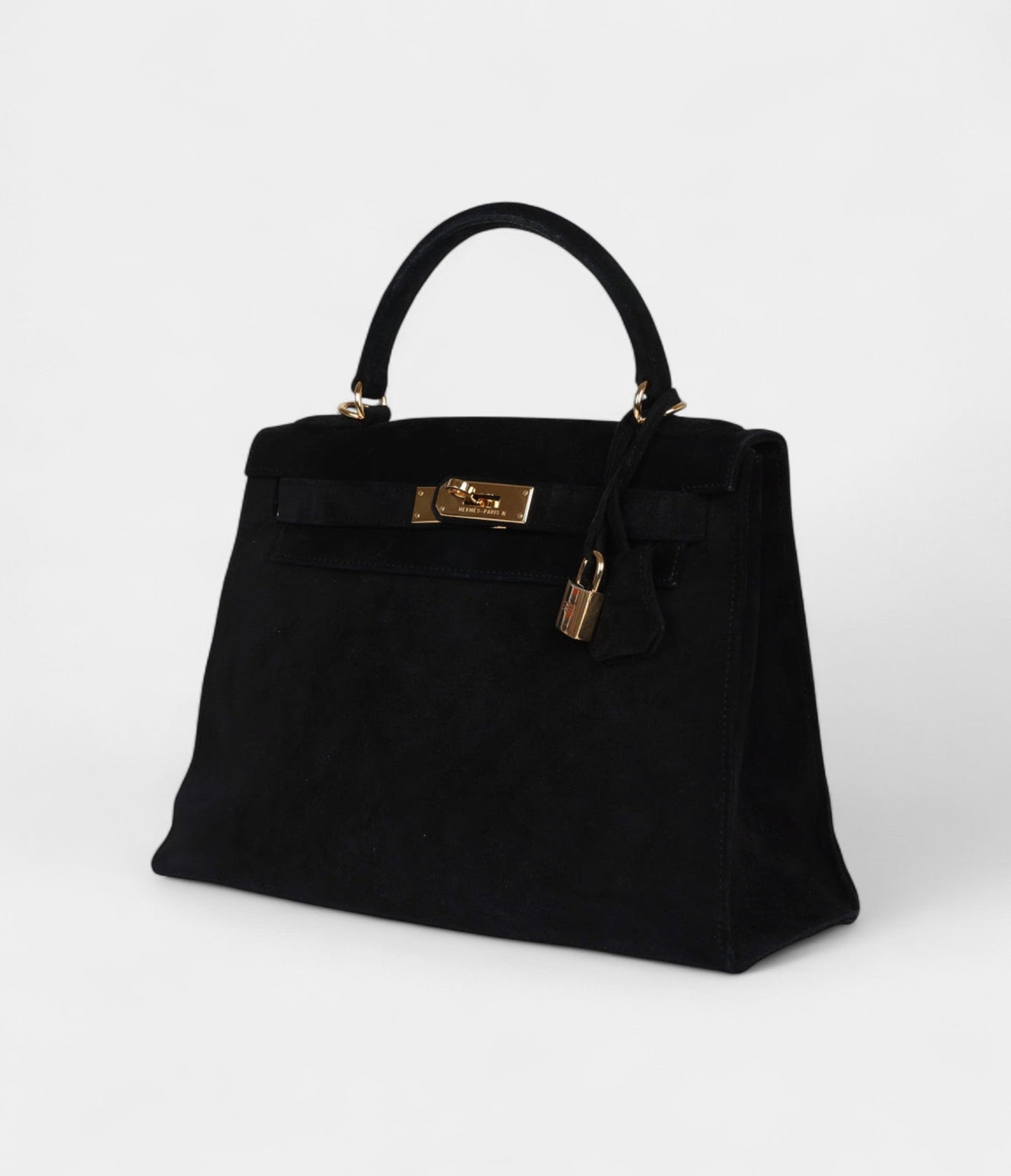 Hermes Kelly 28 Black Doblis Gold Hardware