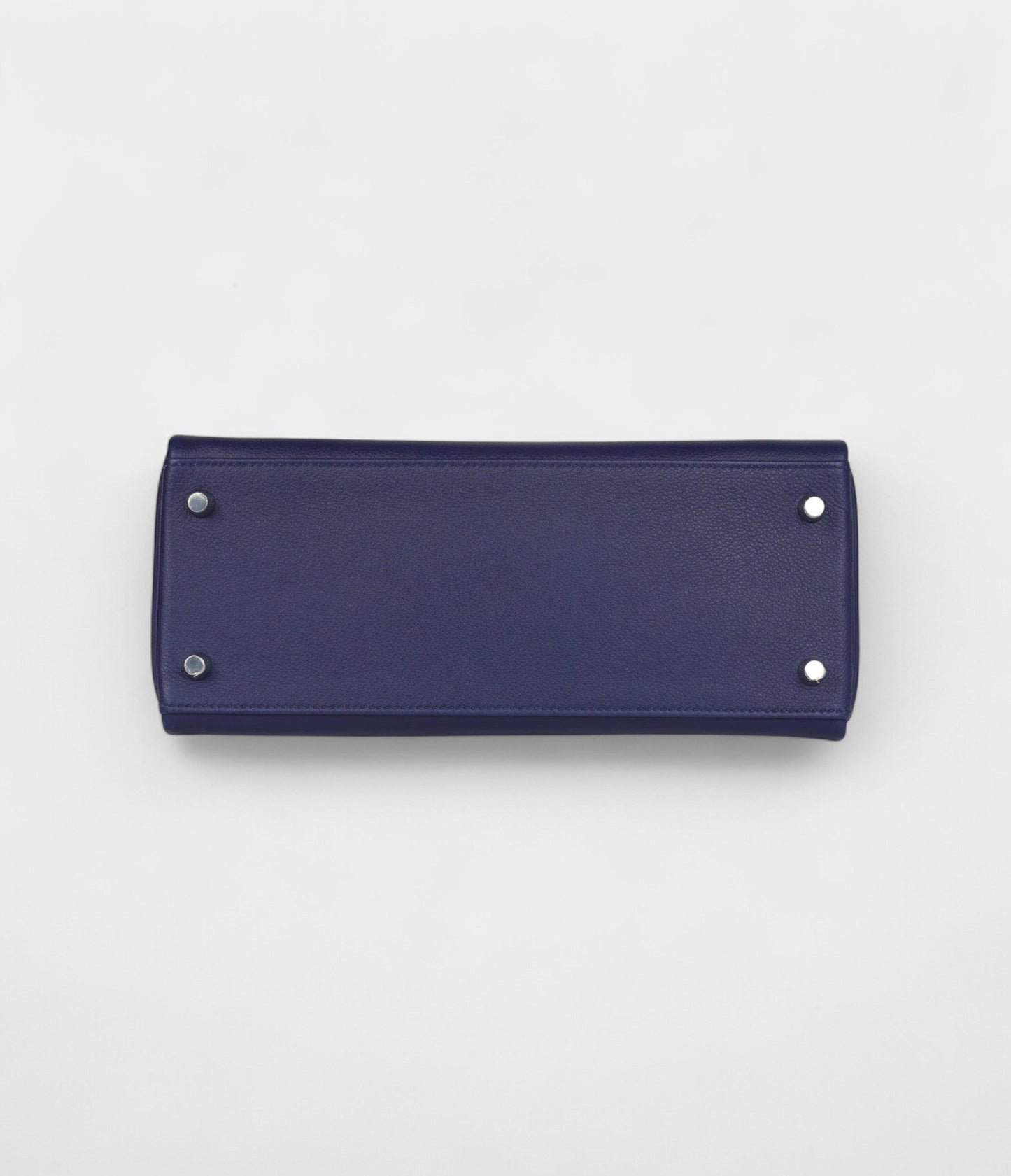 Hermes Kelly 28 Bleu Encre Verso Evercolor Palladium Hardware