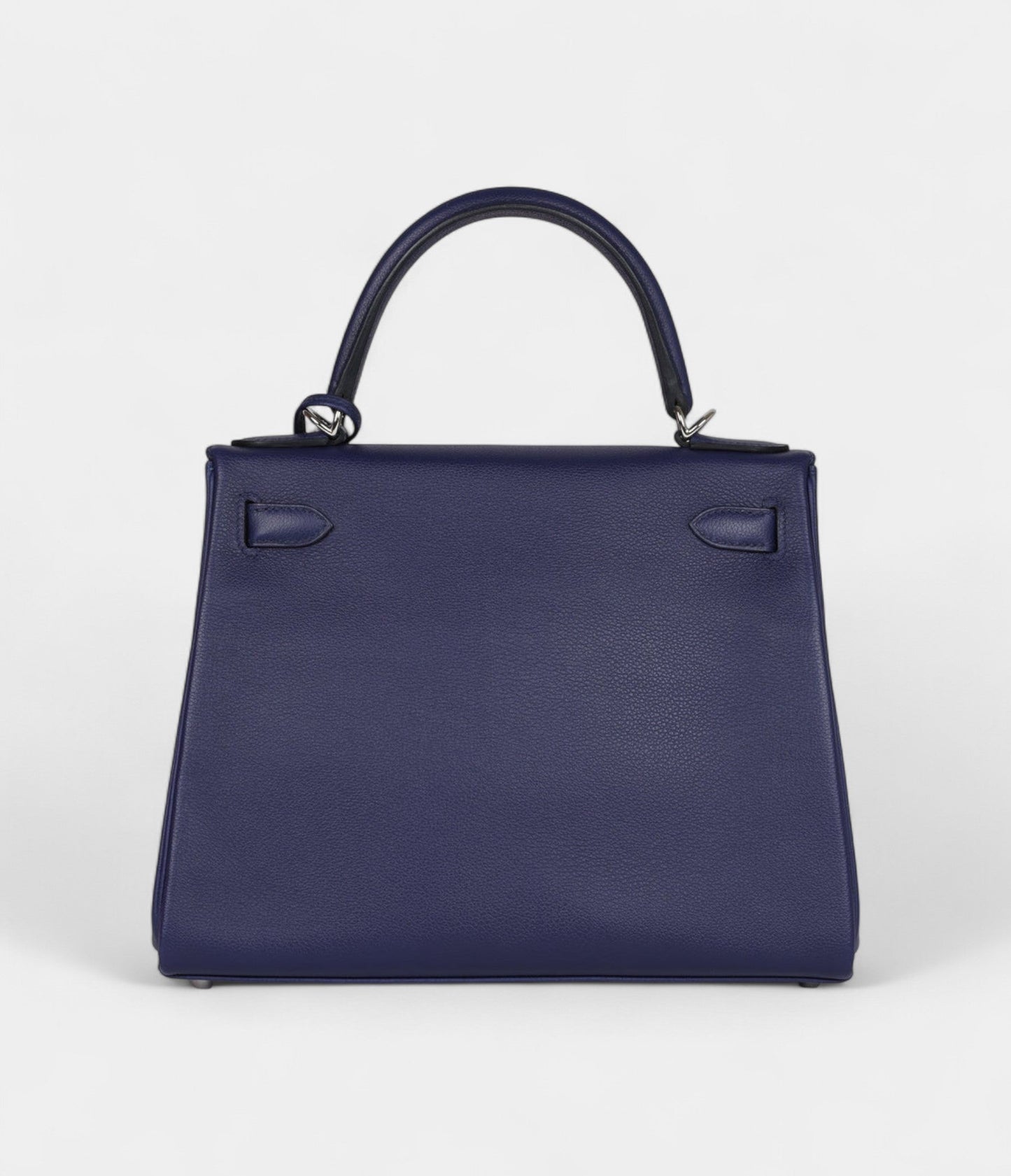 Hermes Kelly 28 Bleu Encre Verso Evercolor Palladium Hardware