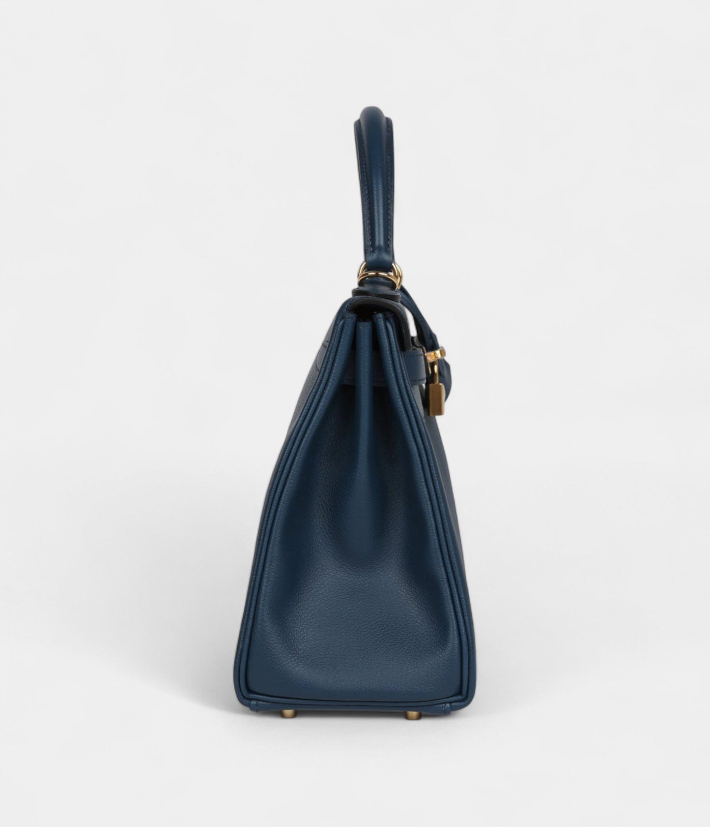 Hermes Kelly 28 Deep Bleu Evercolor Gold Hardware