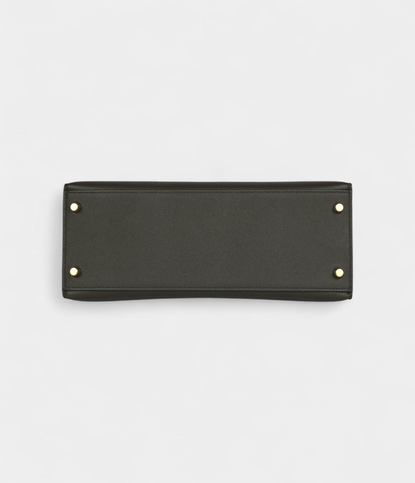 Hermes Kelly 28 Green Grey Epsom Gold Hardware