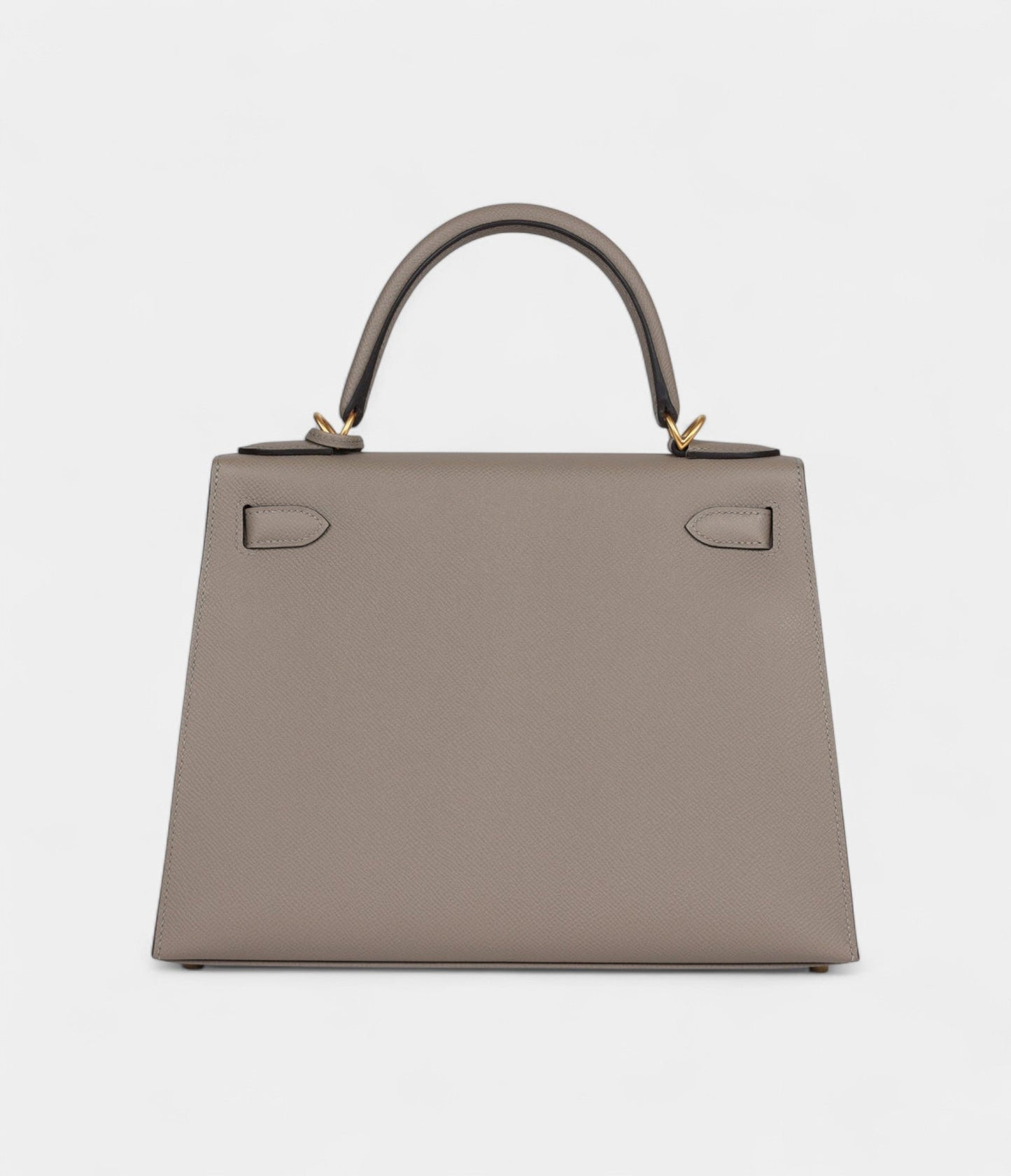 Hermes Kelly 28 Gris Asphalte Verso Epsom Brushed Gold Hardware