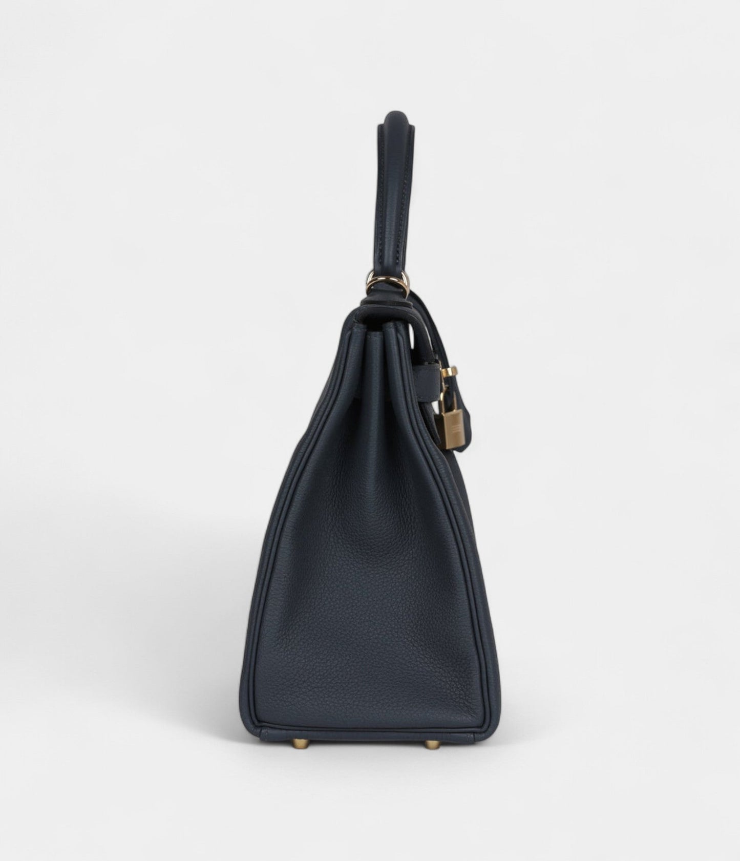 Hermes Kelly 28 Gris Misty Togo Permabrass Hardware