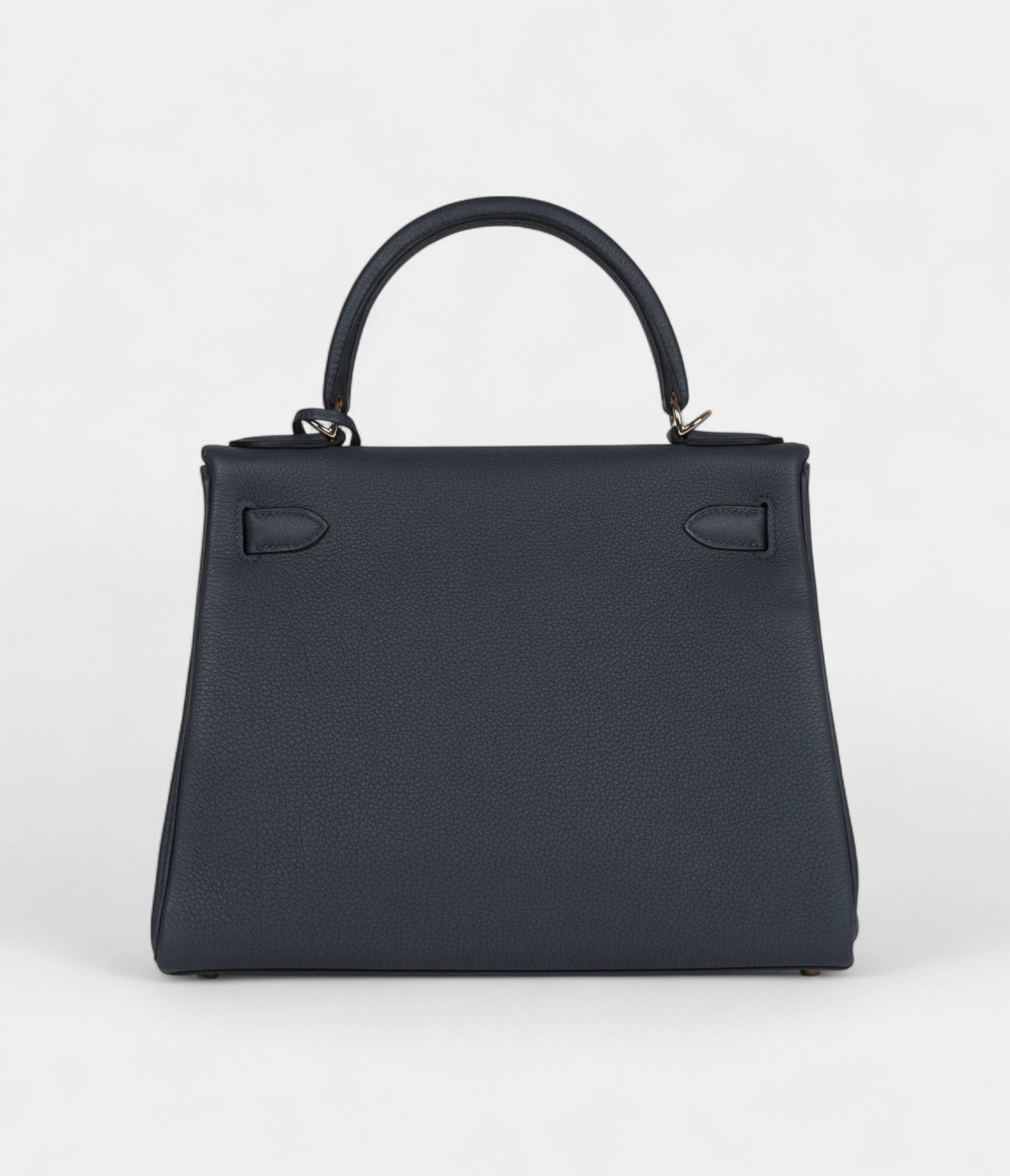Hermes Kelly 28 Gris Misty Togo Permabrass Hardware