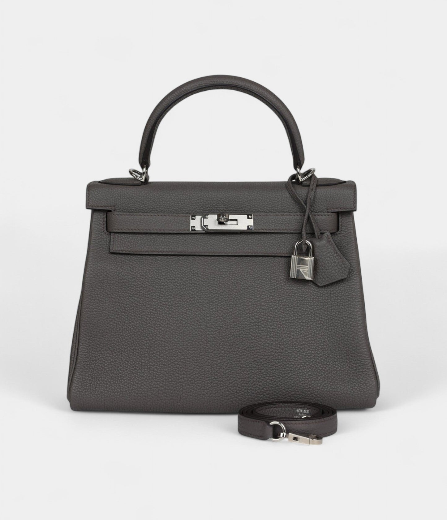 Hermes Kelly 28 Tin Togo Palladium Hardware