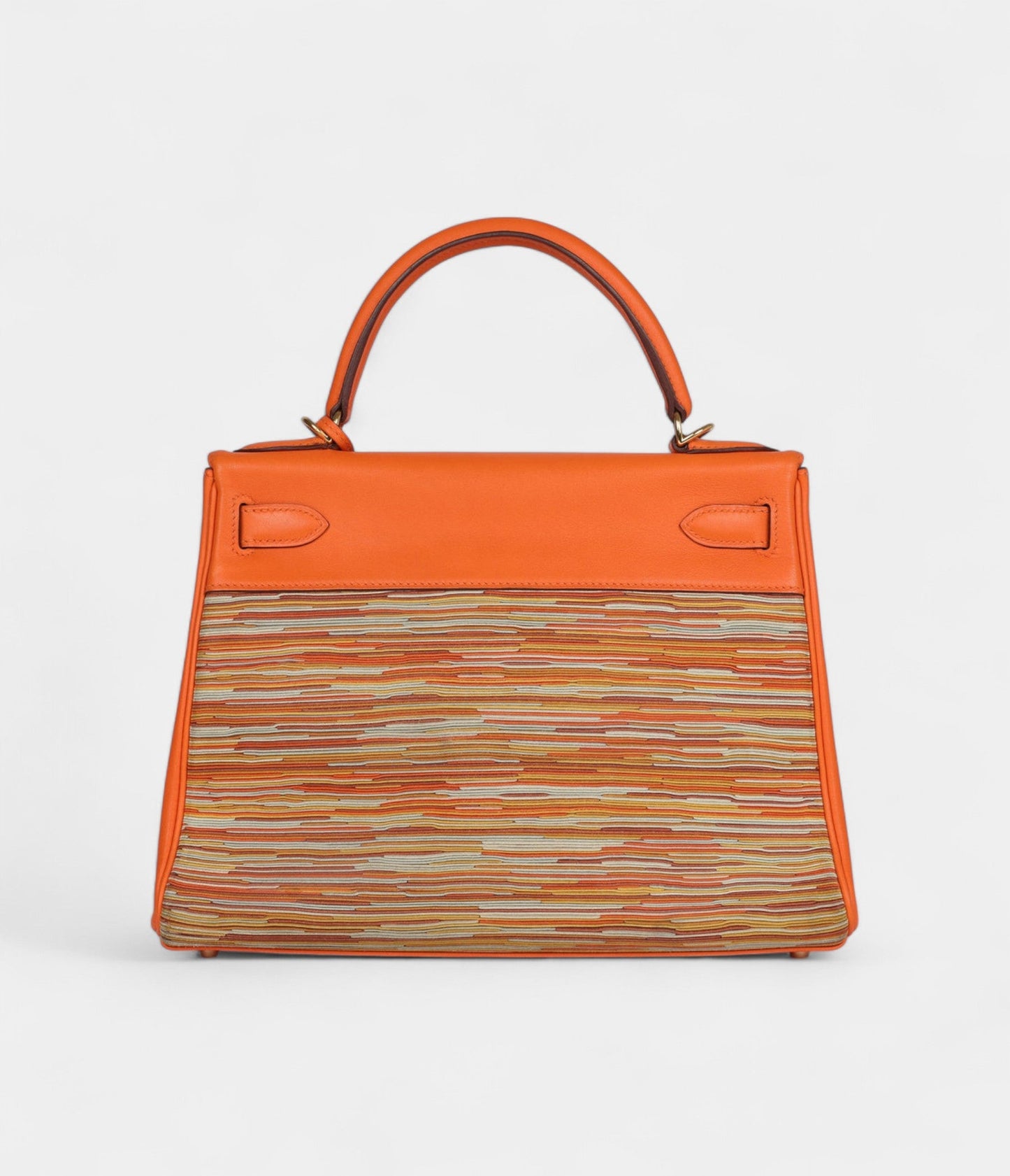 Hermes Kelly 28 Vibrato Orange Evercalf Gold Hardware
