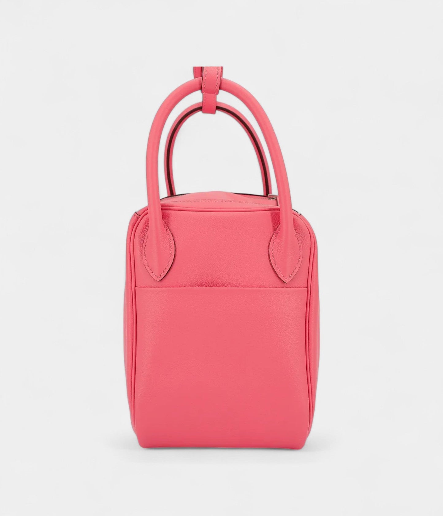 Hermes Lindy 30 shoulder bag in Rose Azalee Evercolor leather with Palladium hardware
