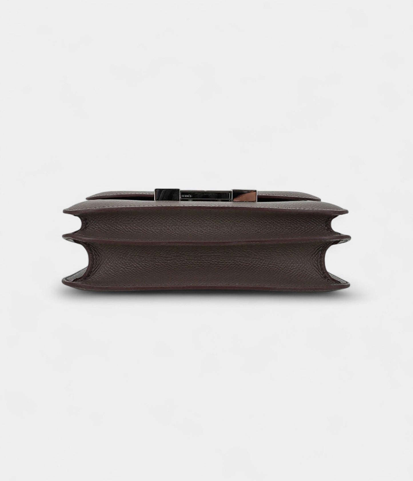 Hermes Mini Constance 18 Bag Etain Epsom Leather with Palladium Hardware