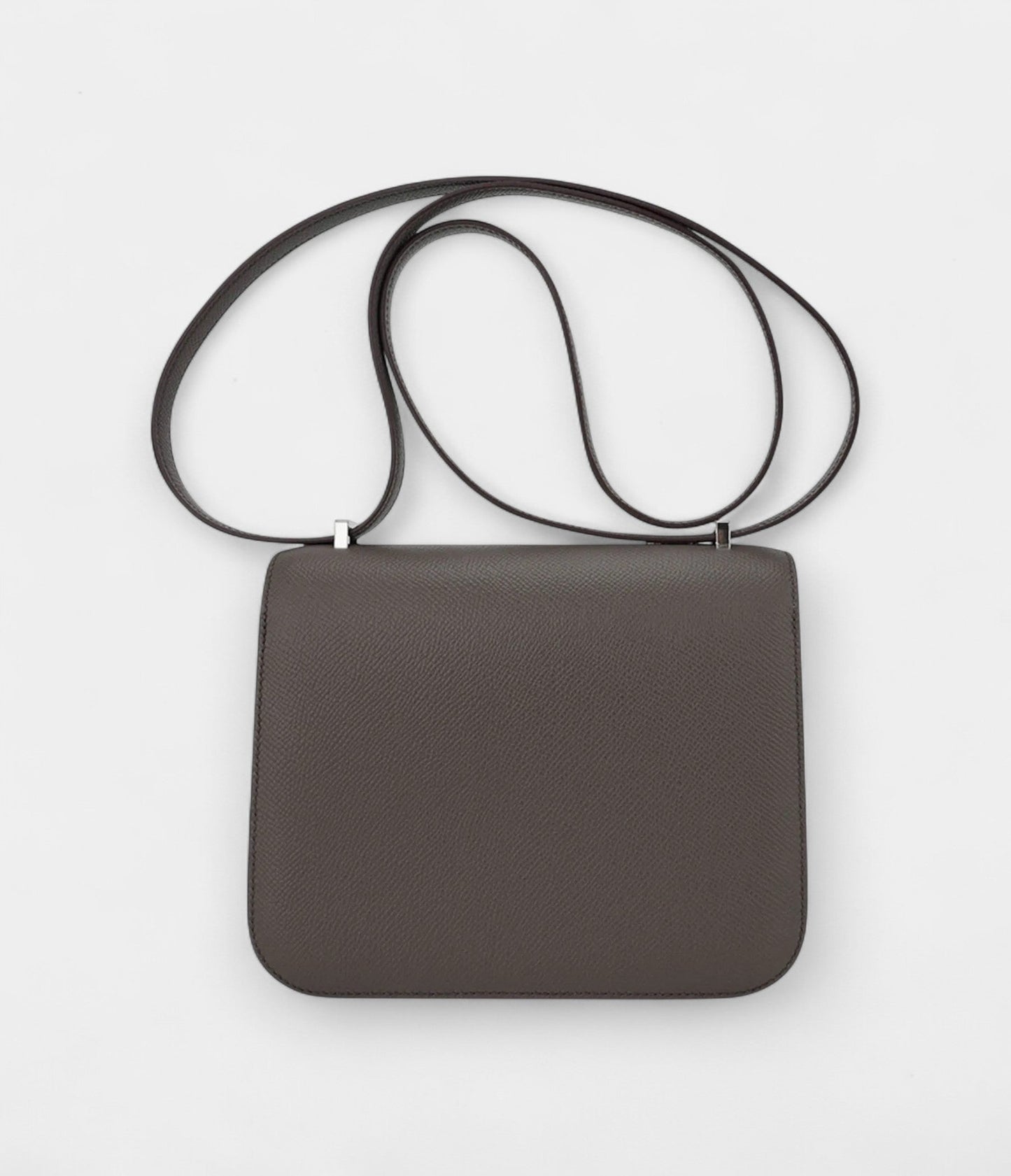 Hermes Mini Constance 18 Bag Etain Epsom Leather with Palladium Hardware