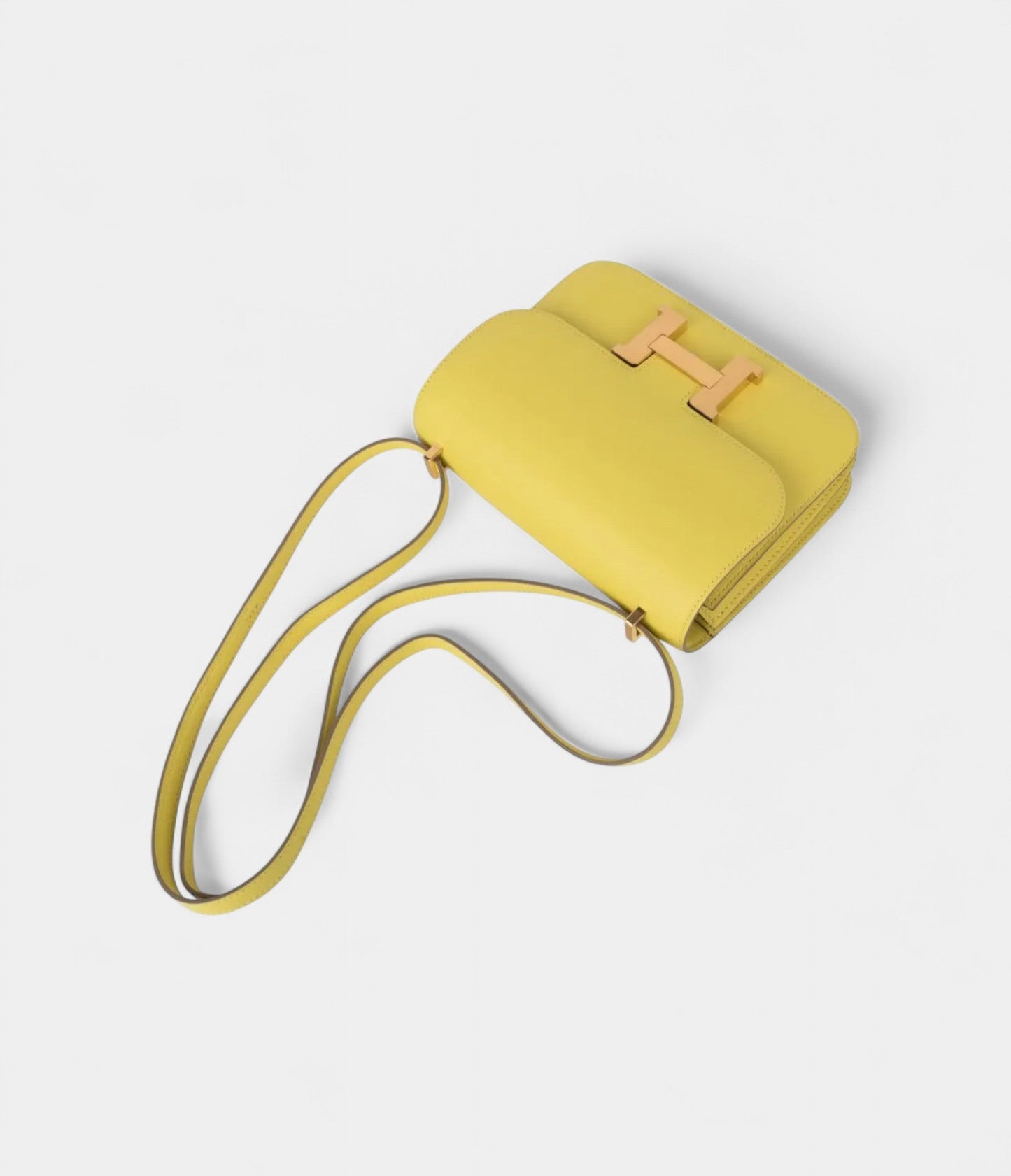 Hermes Mini Constance 18 Bag Lime Swift with Gold Hardware