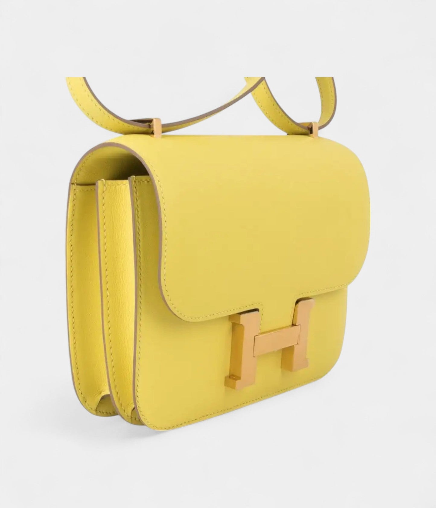 Hermes Mini Constance 18 Bag Lime Swift with Gold Hardware