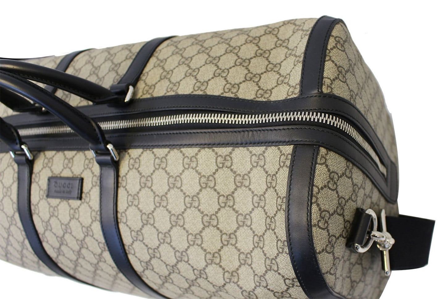 GUCCI GG Monogram Canvas Supreme Large Duffle Travel Bag 406381