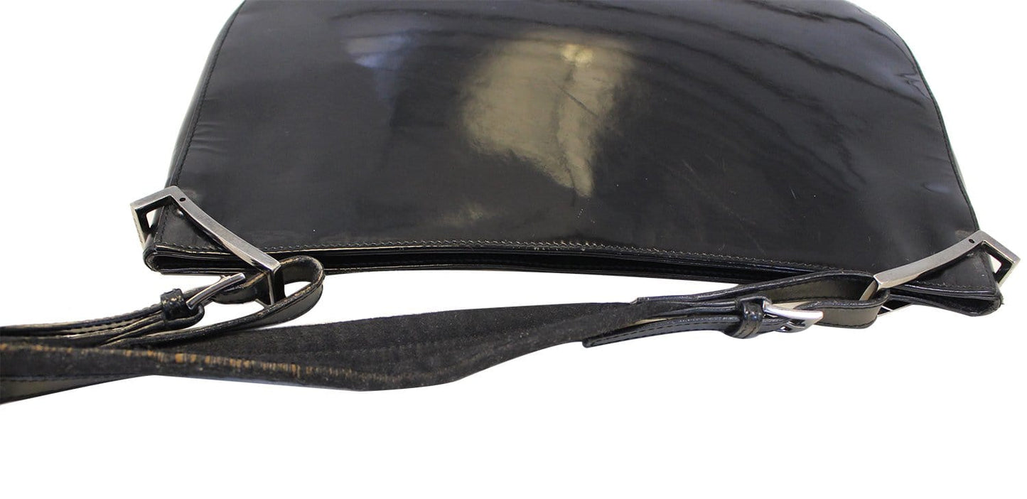 GUCCI Black Leather Hobo Shoulder Bag - Sale
