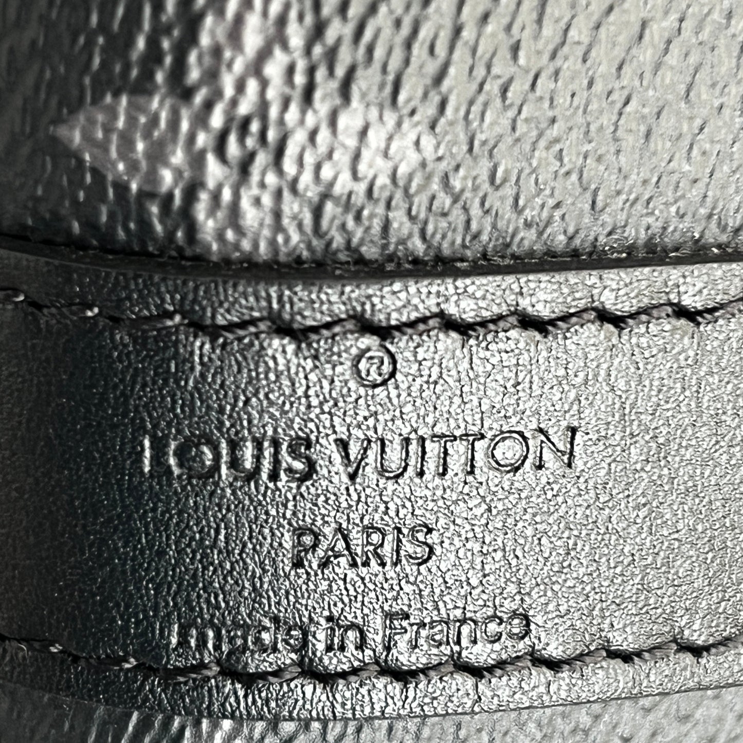 LOUIS VUITTON Monogram Eclipse Coated Canvas Keepall Bandouliere 50