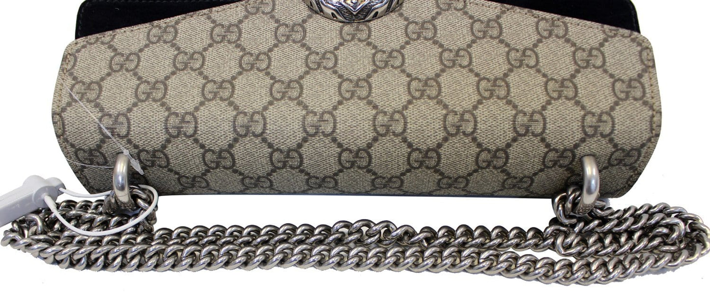 GUCCI Dionysus Small GG Supreme Canvas Shoulder Bag 400249