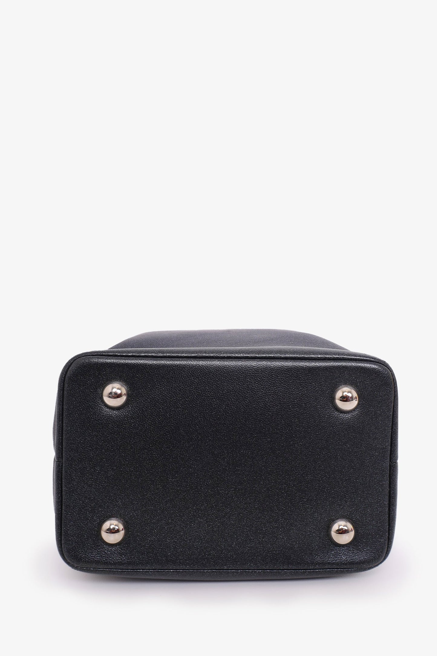 Pre-Loved Chanel™ 2016-17 Black Lambskin Quilted CC Vanity With Strap