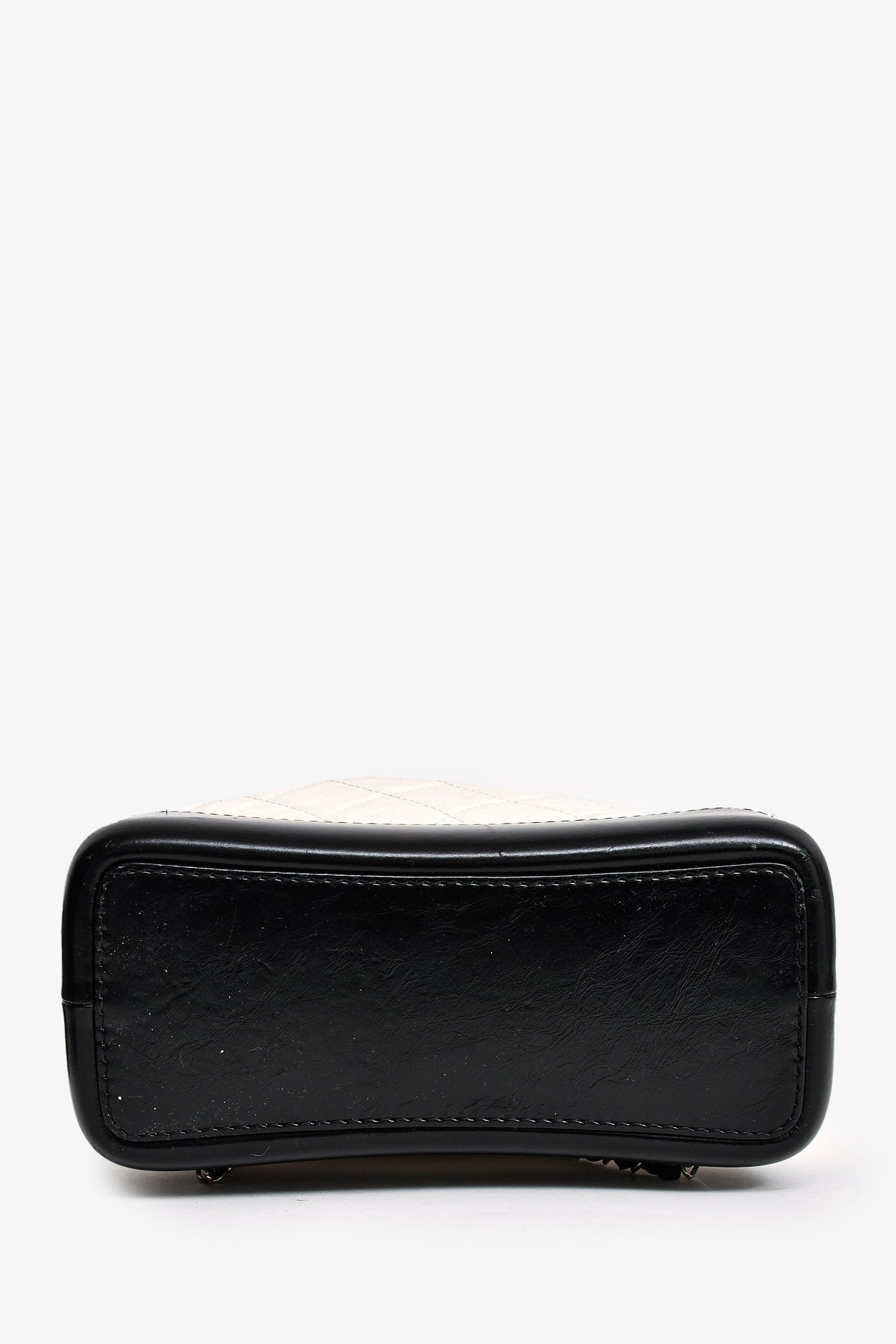 Pre-Loved Chanel™ 2018 White/Black Gabrielle Backpack