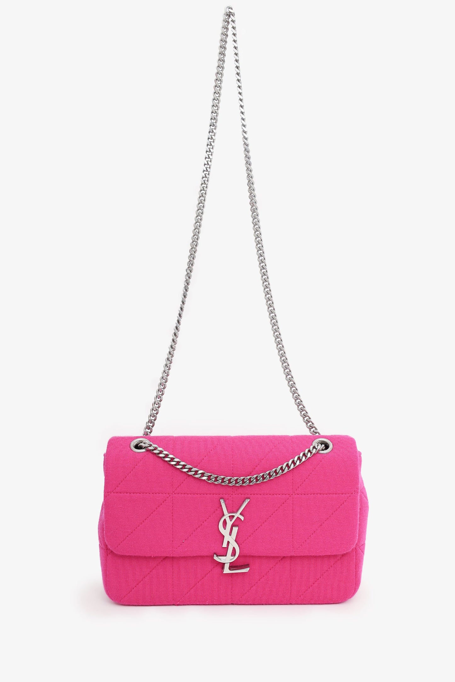 Saint Laurent Pink Jersey Medium Jamie Bag