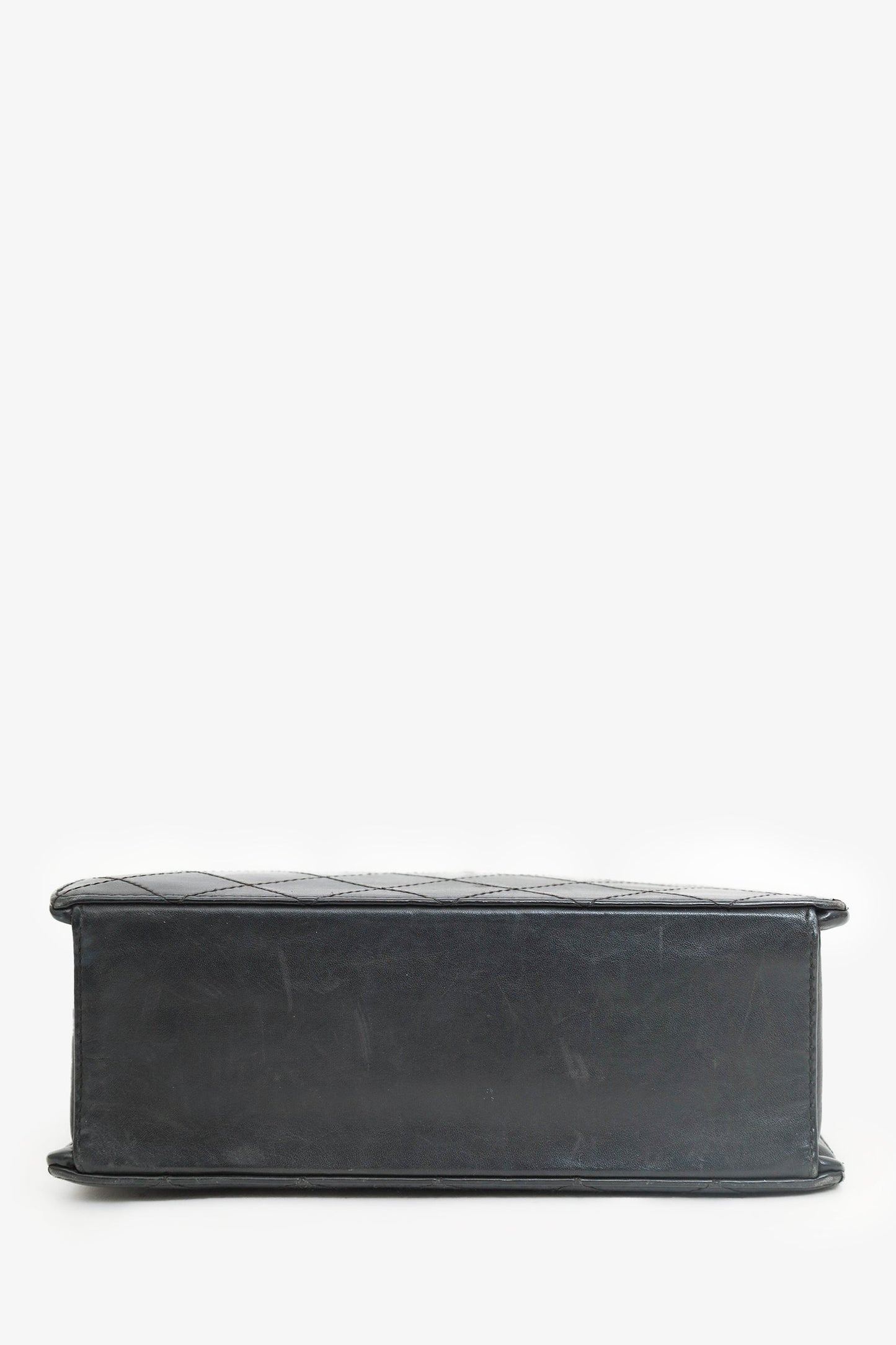 Pre-Loved Chanel™ 1996-97 Black Leather Matelasse Coco Mark Tote